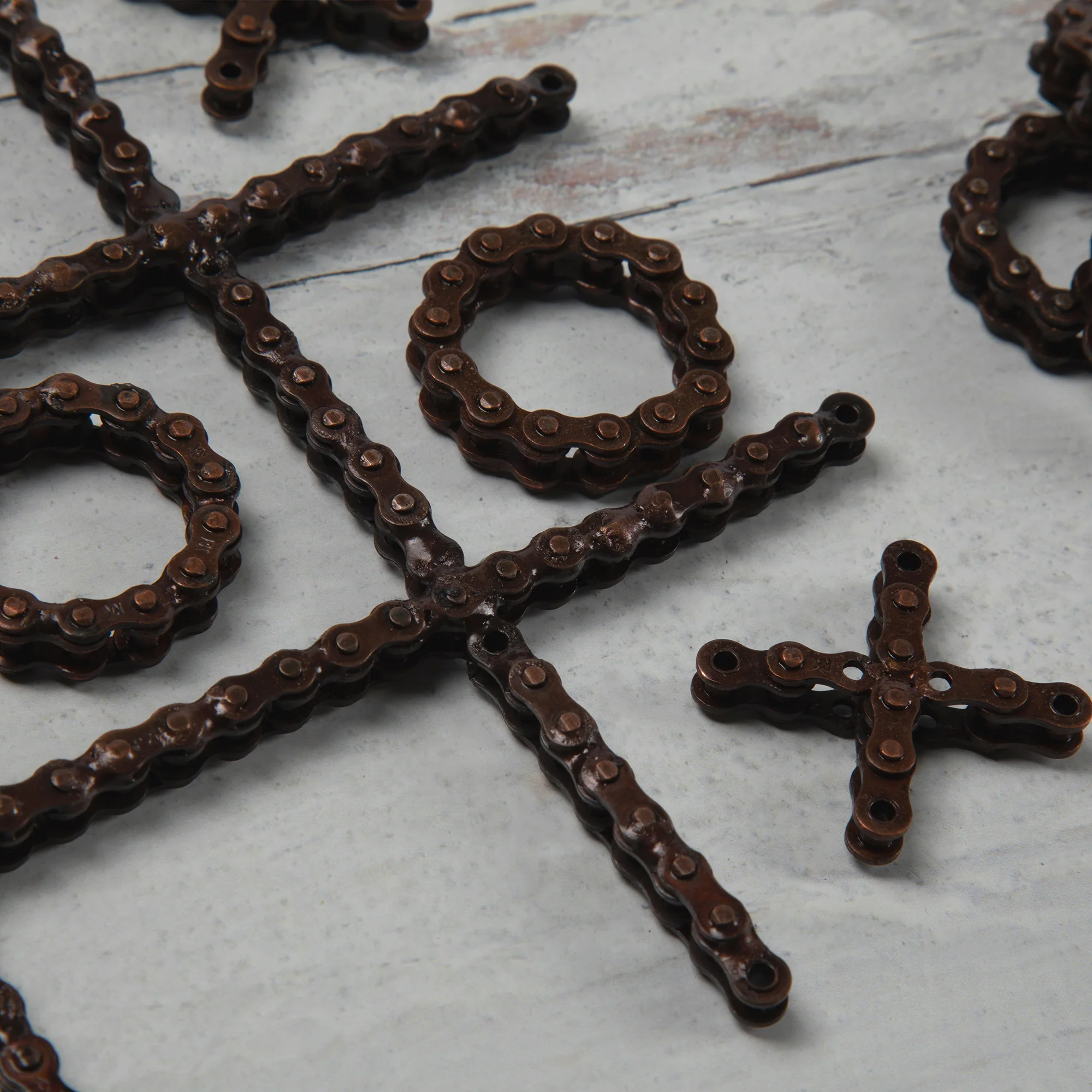 Recycled Bike Gear Tic-Tac-Toe Set - Image 5