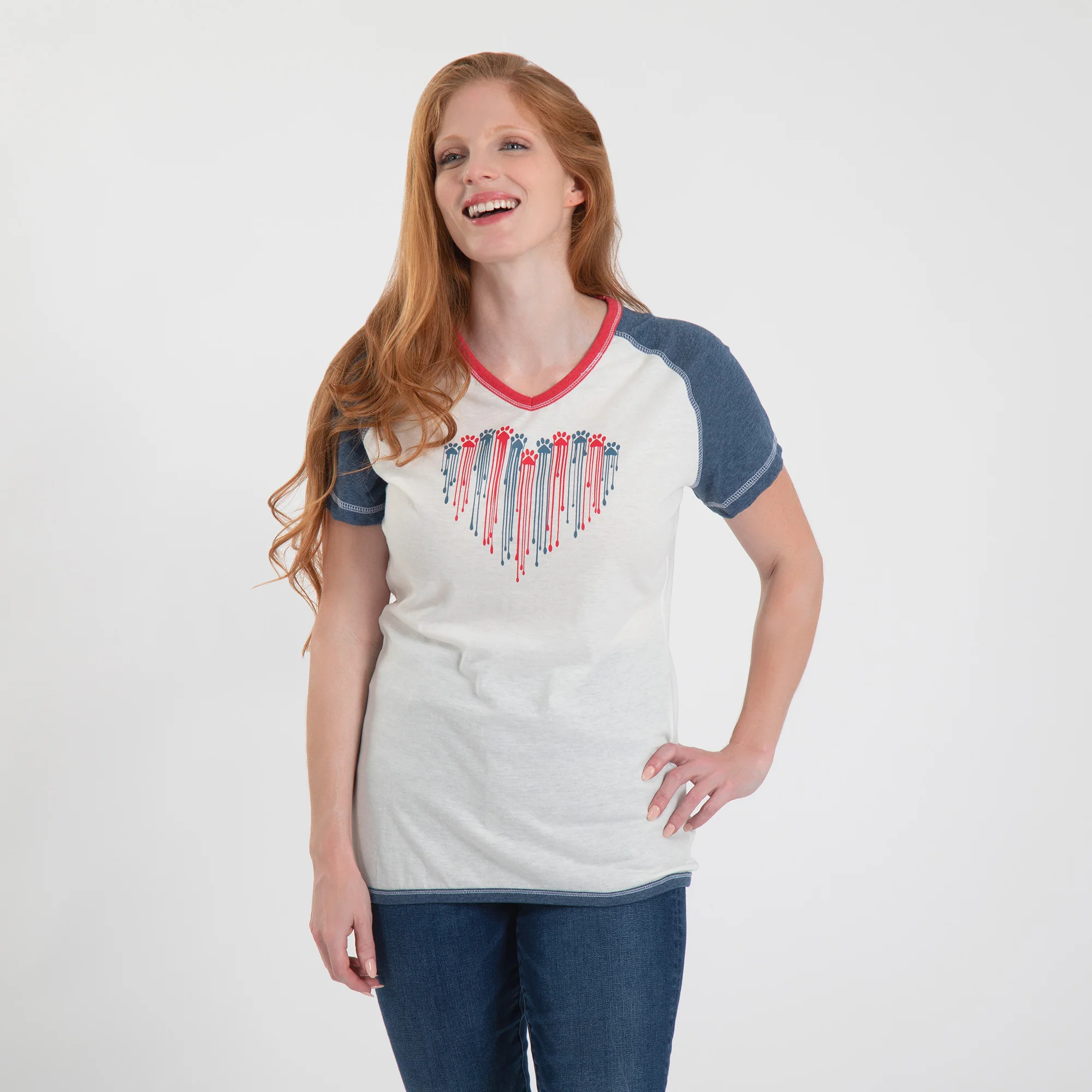 Patriotic Paw Raglan Tee - Image 5