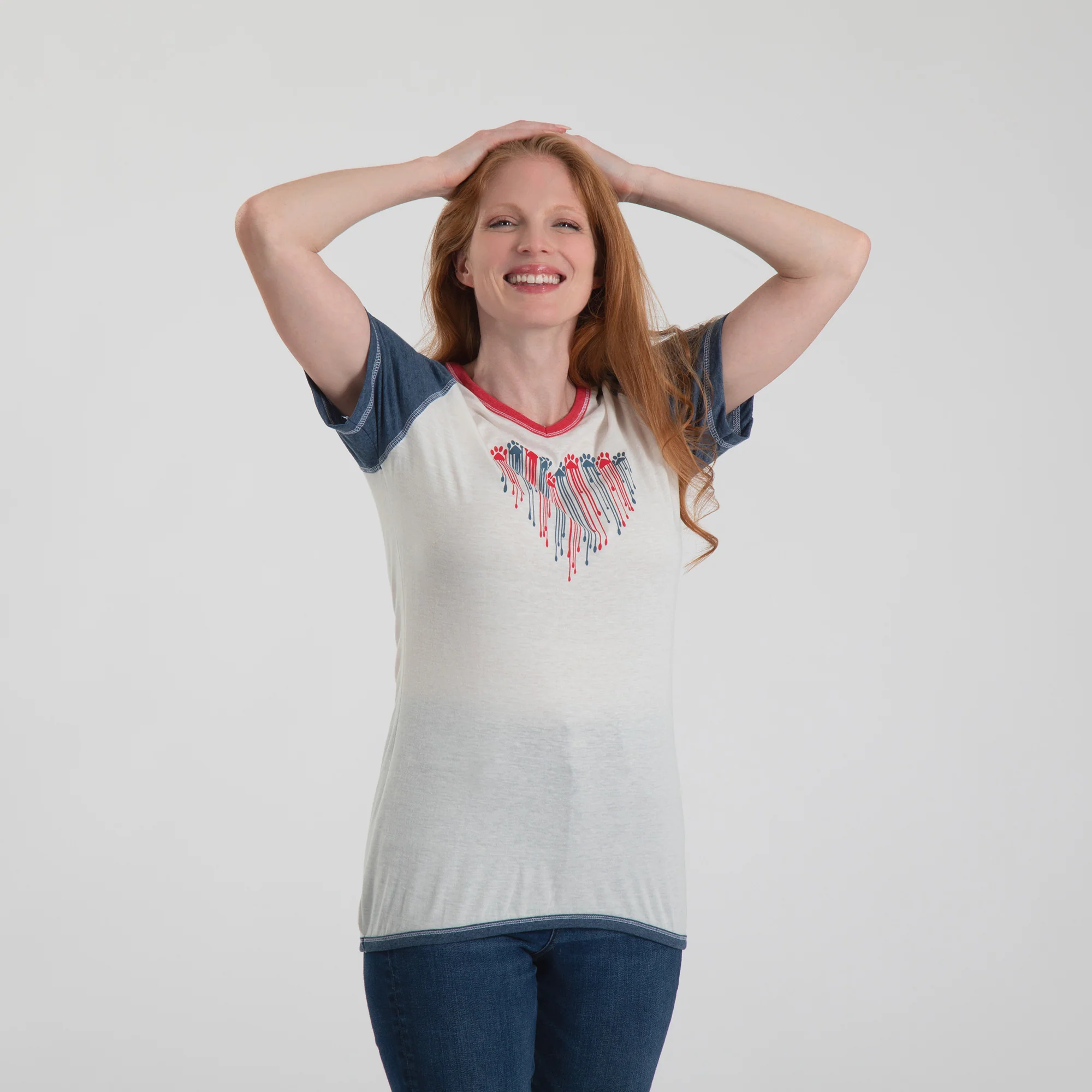Patriotic Paw Raglan Tee - Image 7