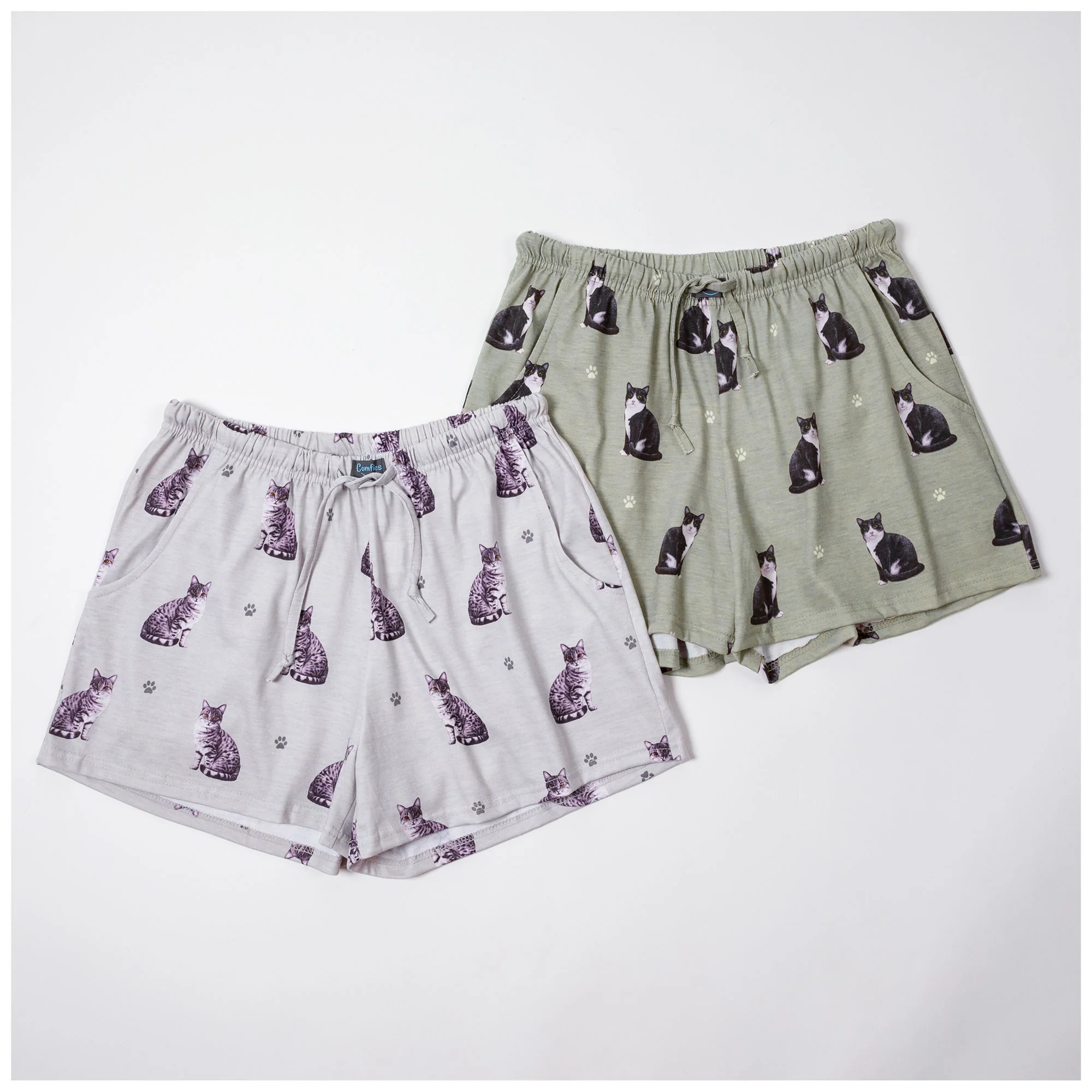 Cute Cat Lounge Shorts - Image 3