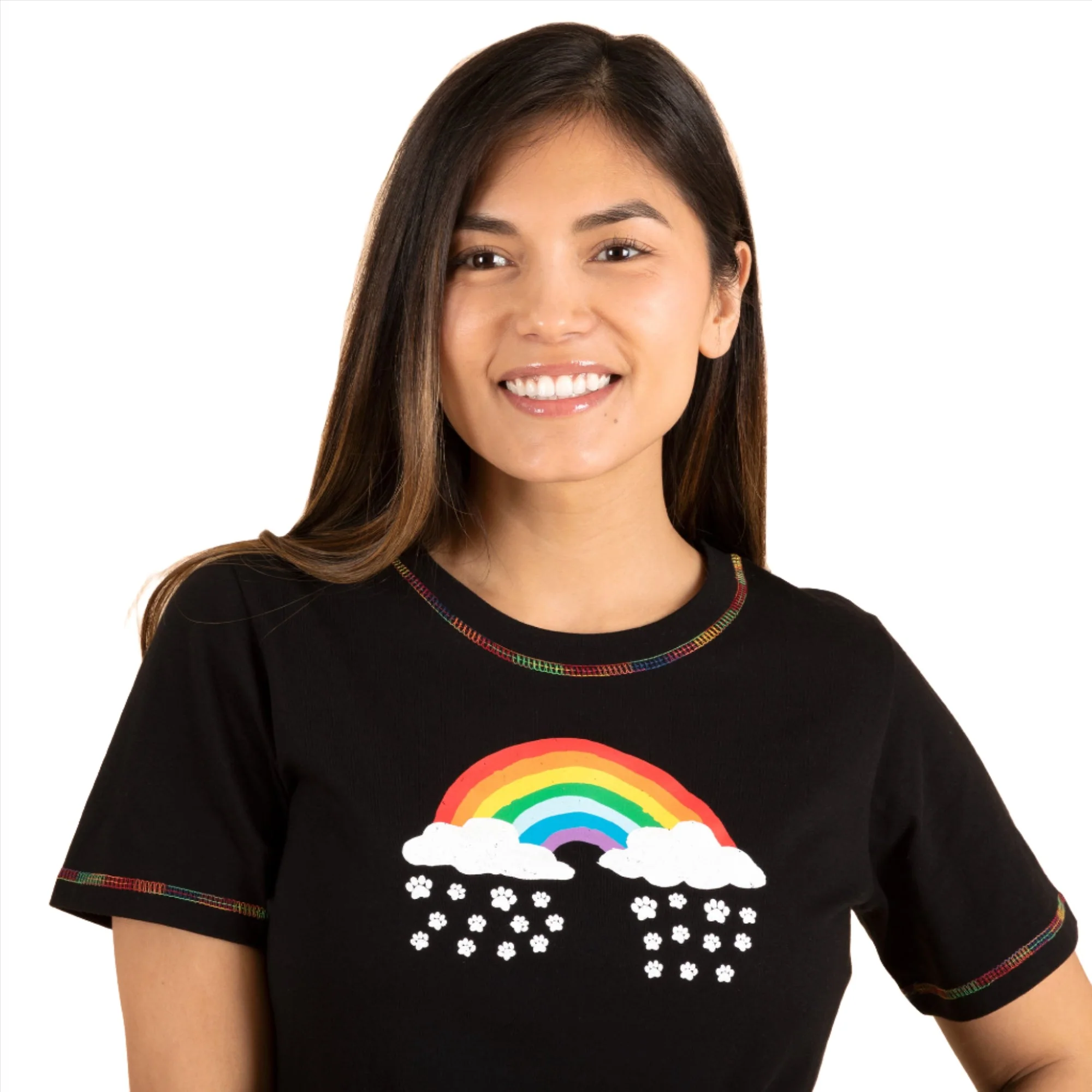 Paw Print Rainbow Short Sleeve T-Shirt - Image 10