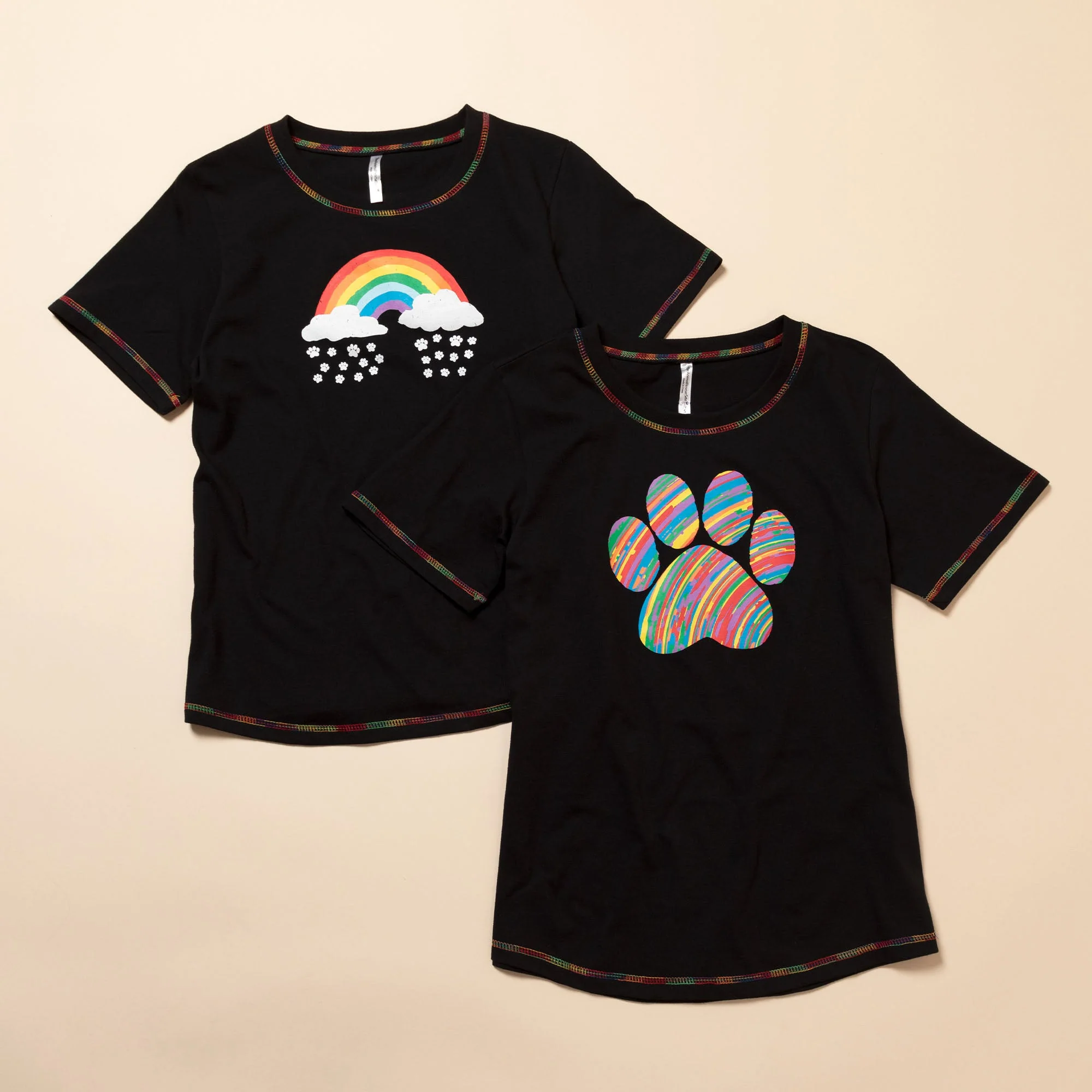 Paw Print Rainbow Short Sleeve T-Shirt - Image 12