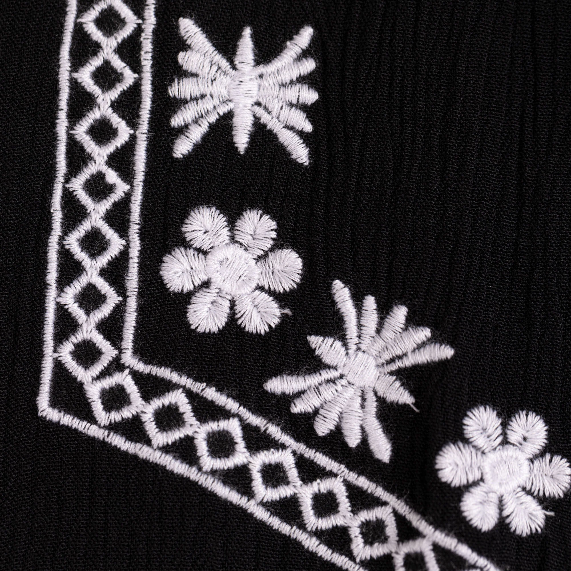 Midnight Garden Embroidered Long Dress - Image 2