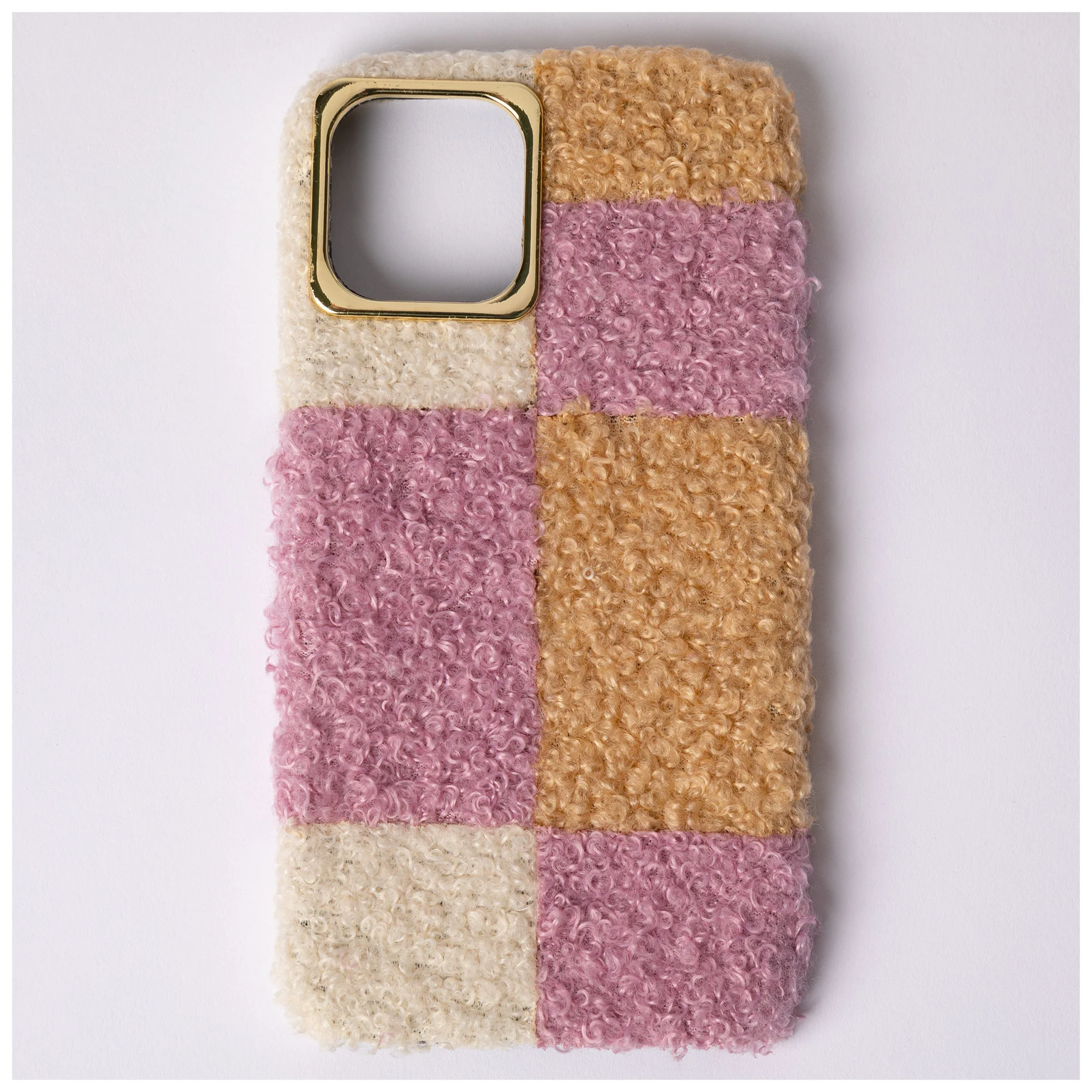 Plush Geometric iPhone 12 Cover - Image 3