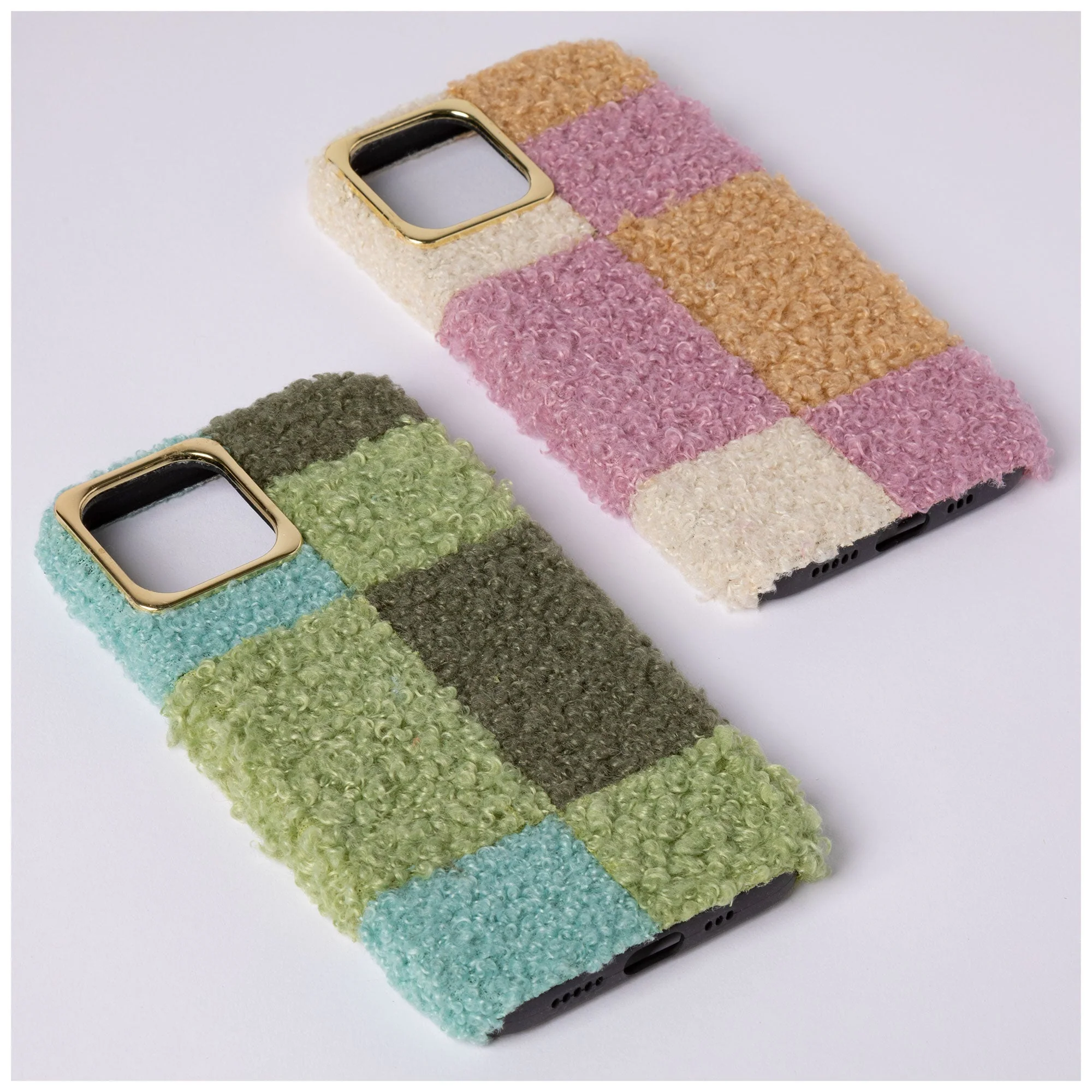 Plush Geometric iPhone 12 Cover - Image 4