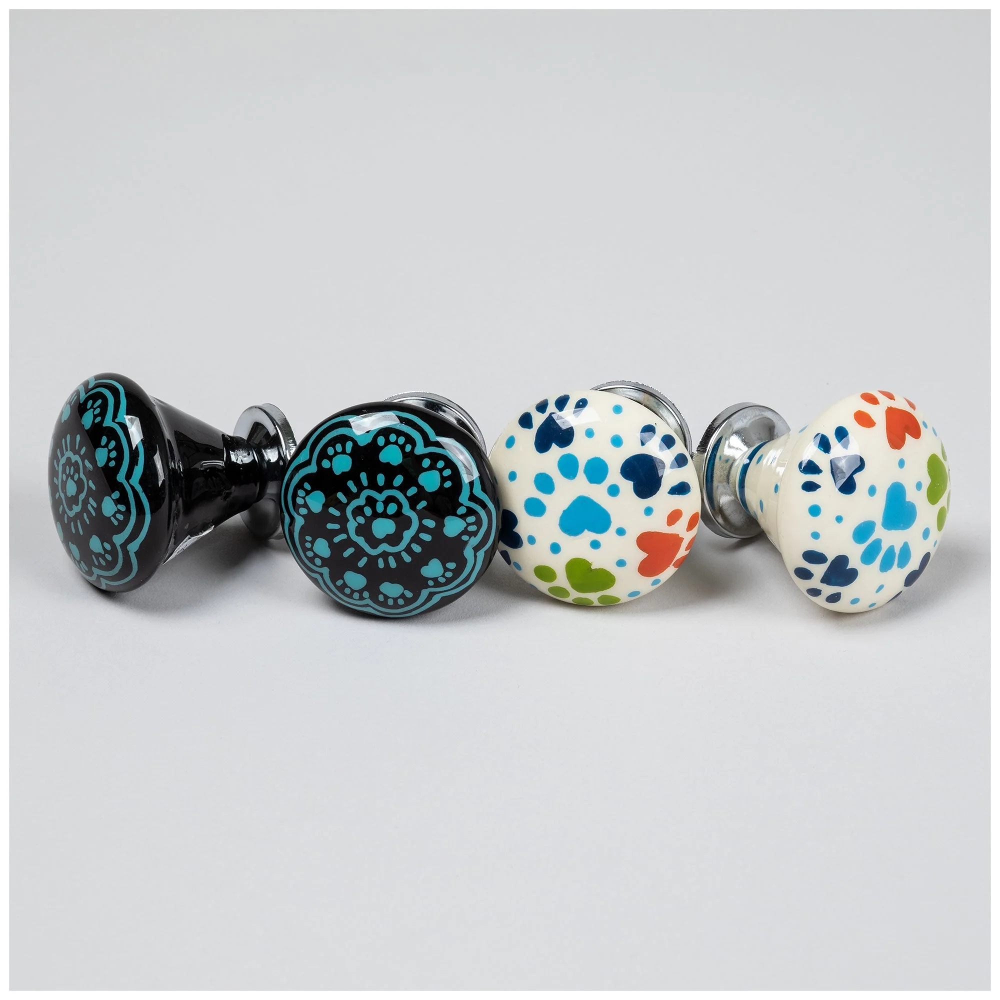 Hand Painted Iron Knobs - Set of 2 - Image 5
