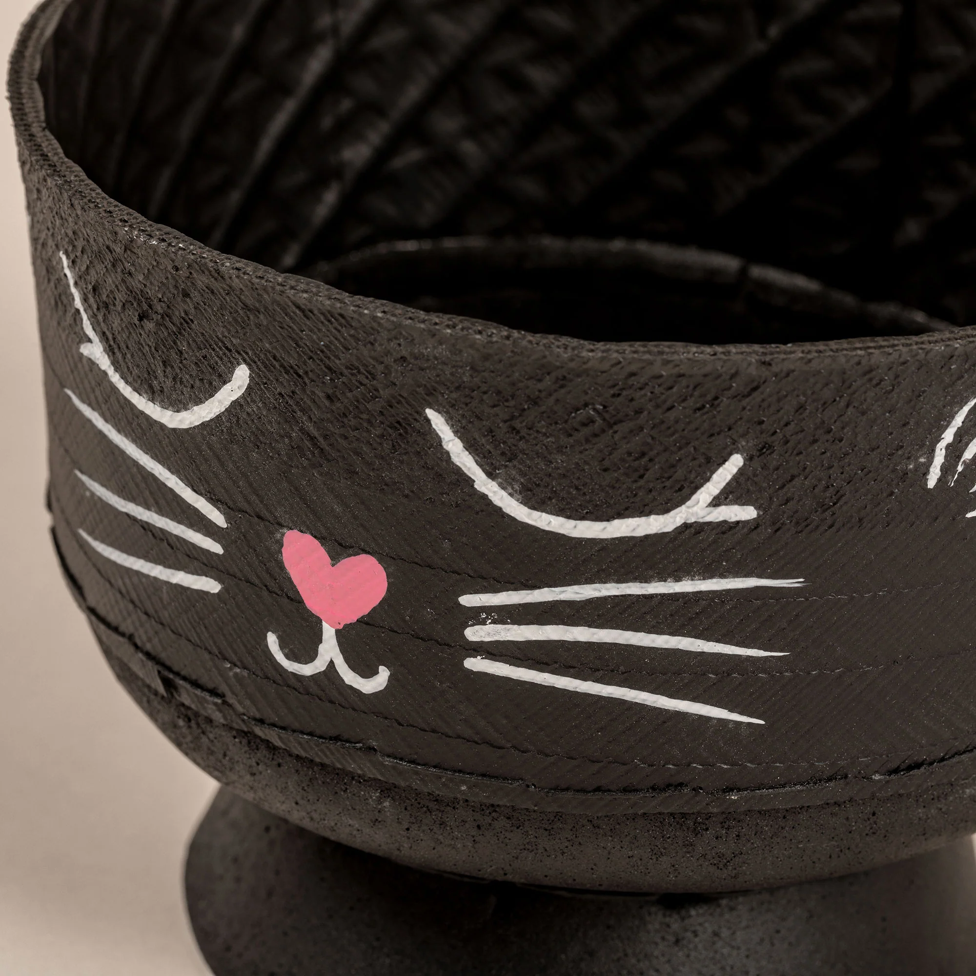 Hand Painted Upcycled Kitty Planter - Image 4