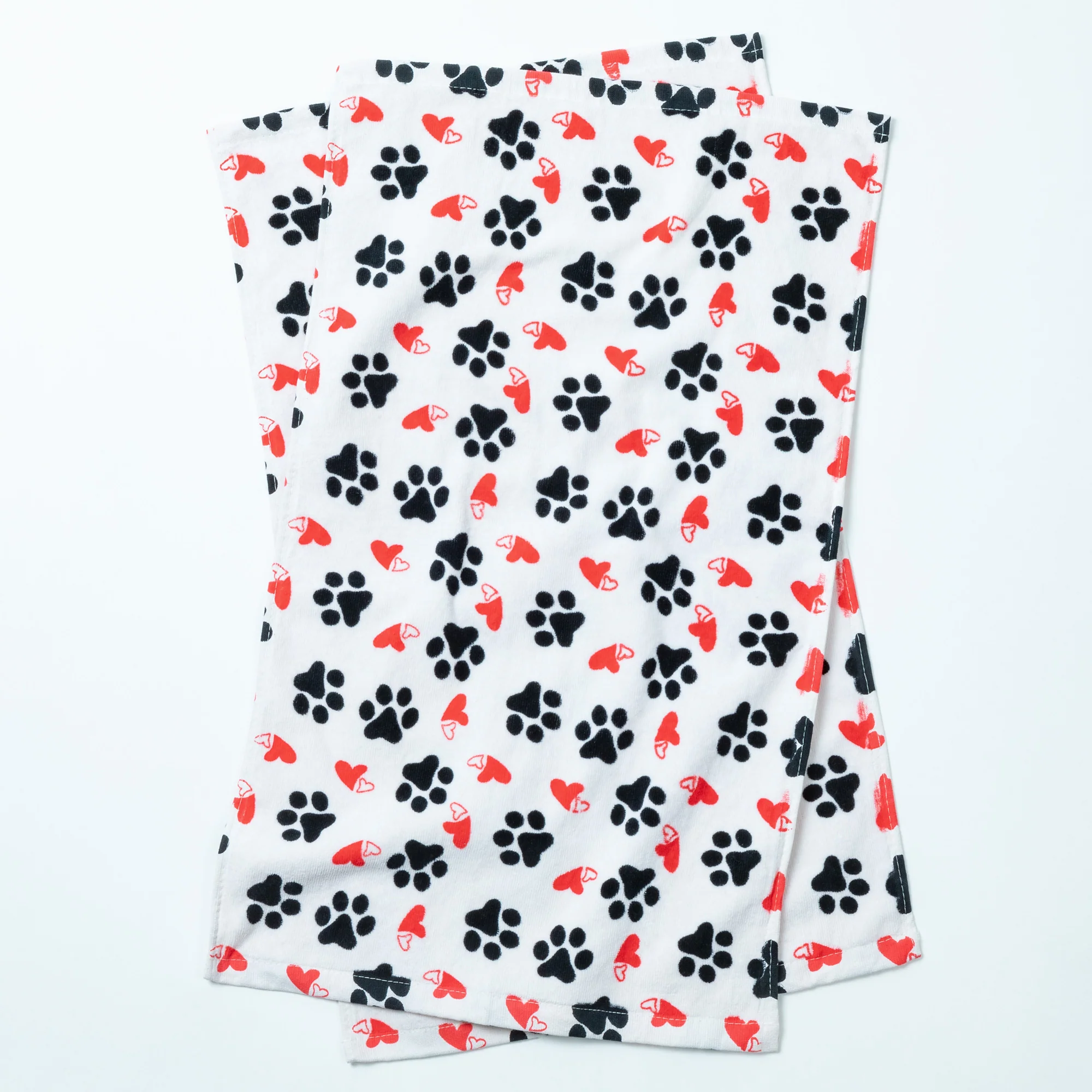 Paw Print Bath Hand Towels - Set of 2 - Image 2