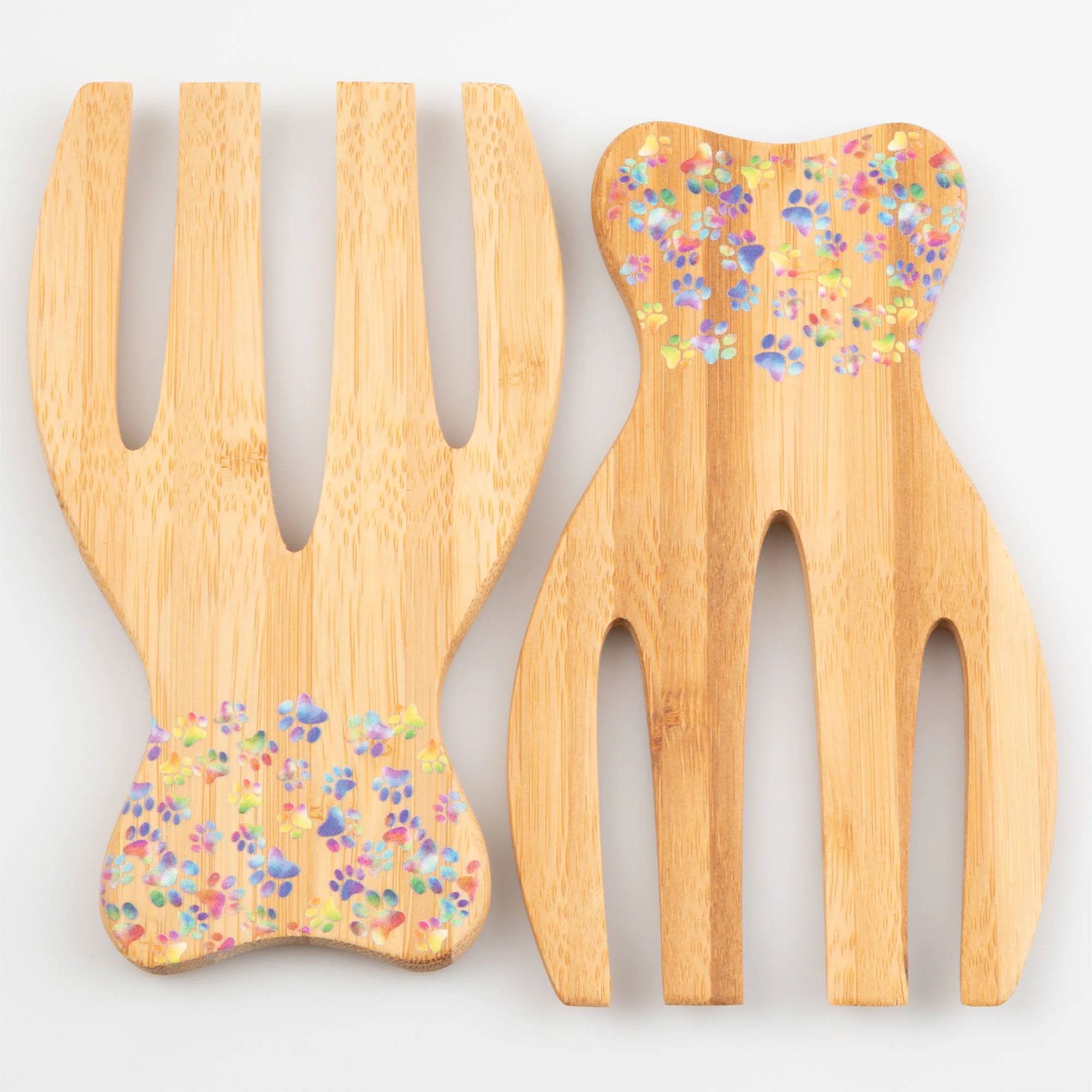 Bamboo Bear Claw Salad Serving Set - Image 8