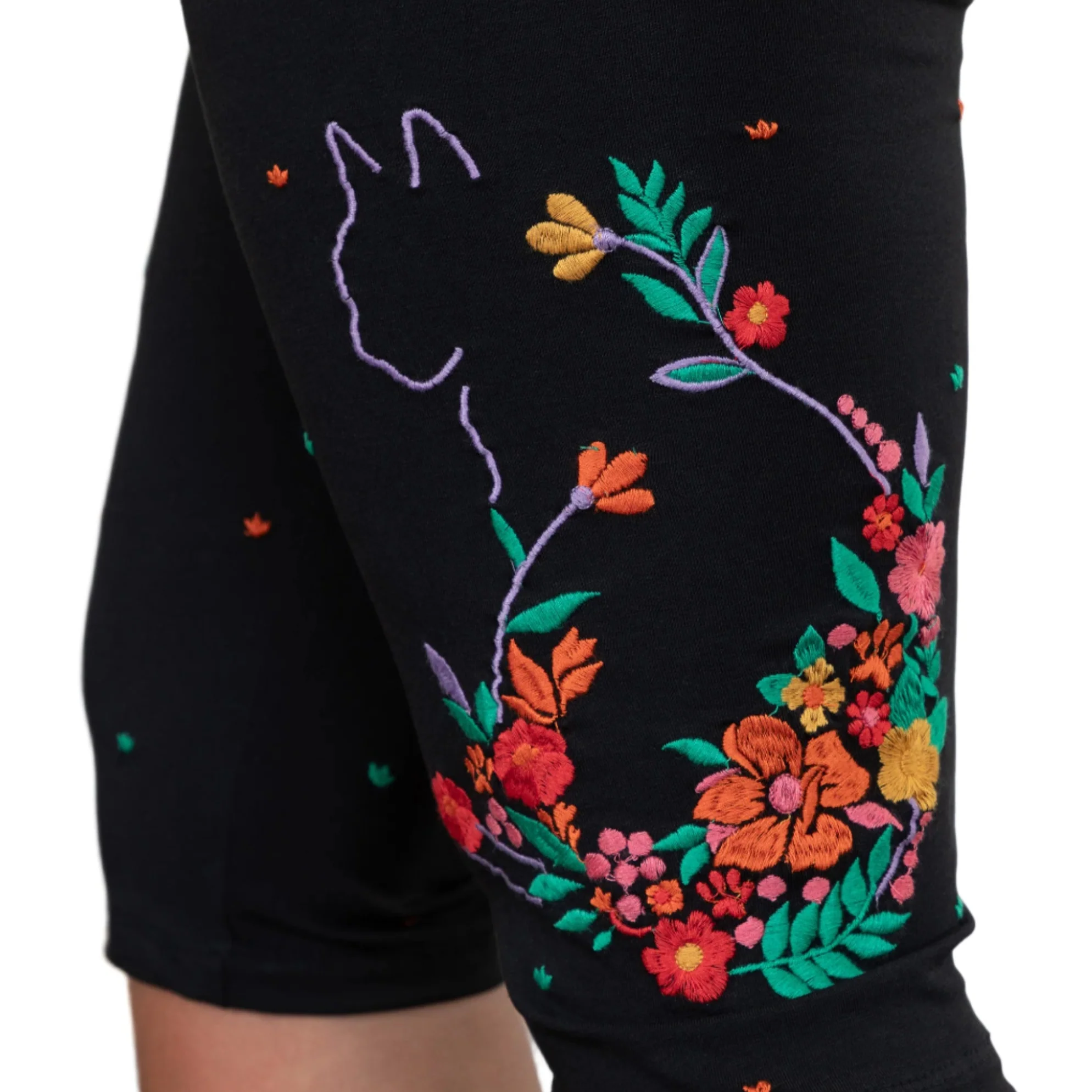 Embroidered Stretch Capris - Image 22