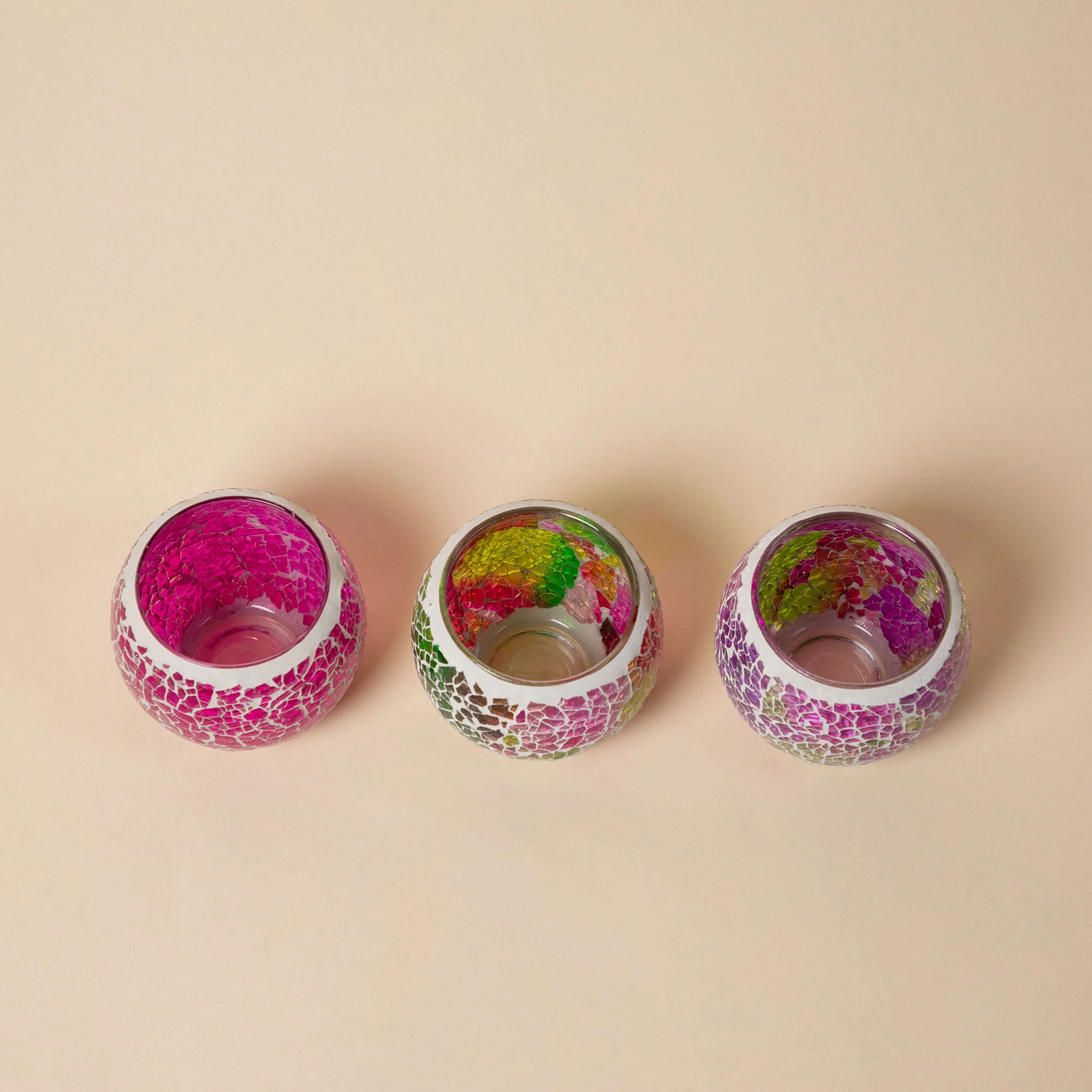 Mosaic Votive Holders - Set of 3 - Image 3