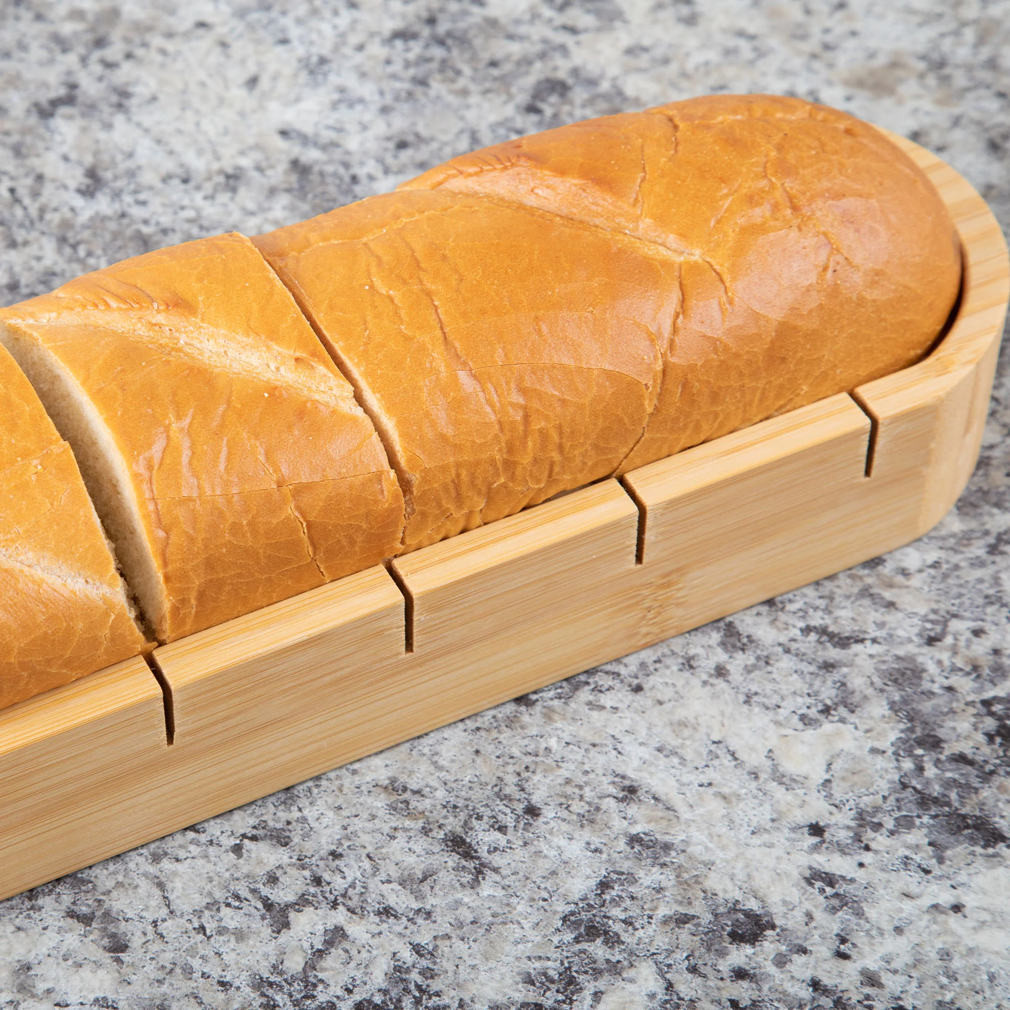 Bamboo Bread Cutting Board with Dip Cup - Image 4