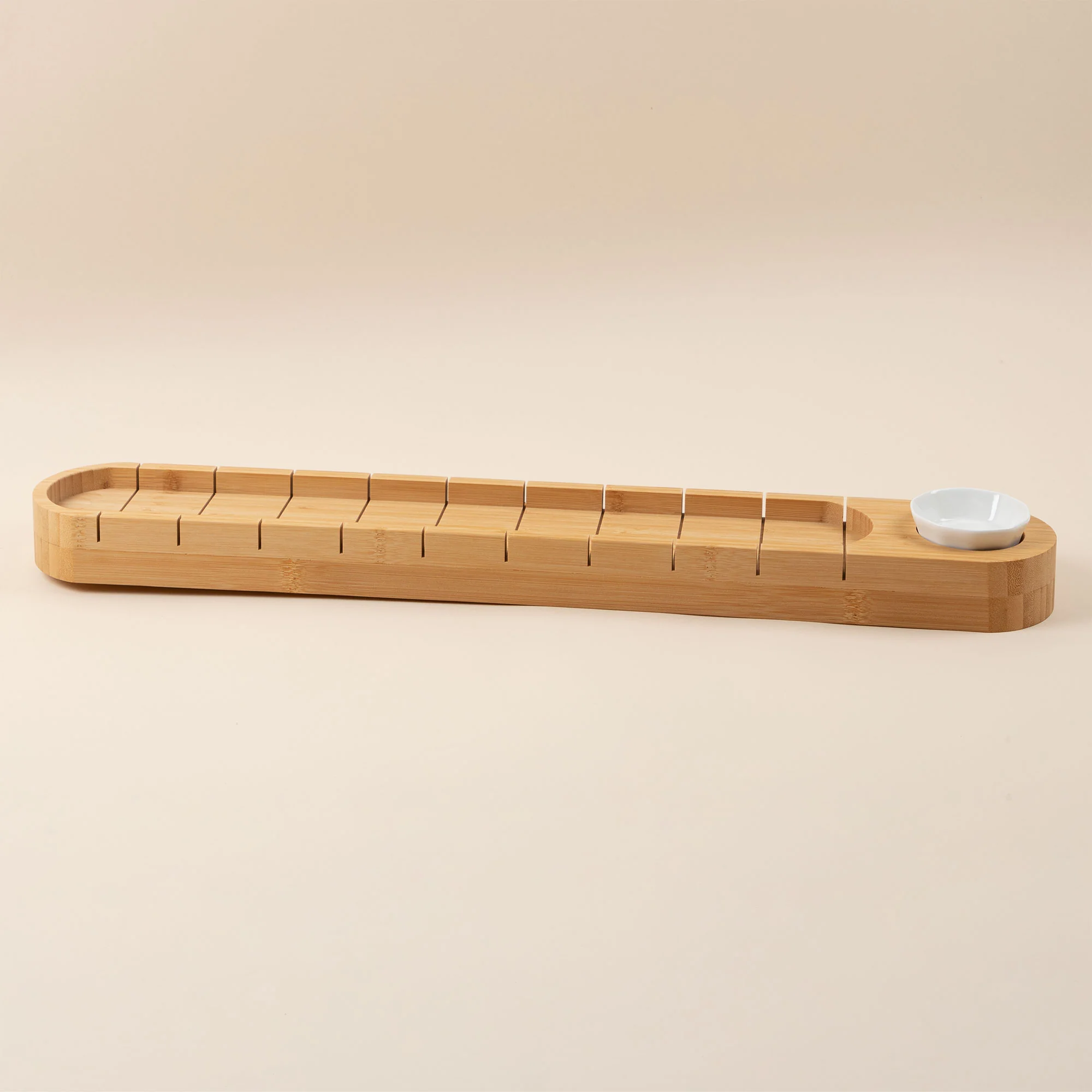 Bamboo Bread Cutting Board with Dip Cup - Image 5