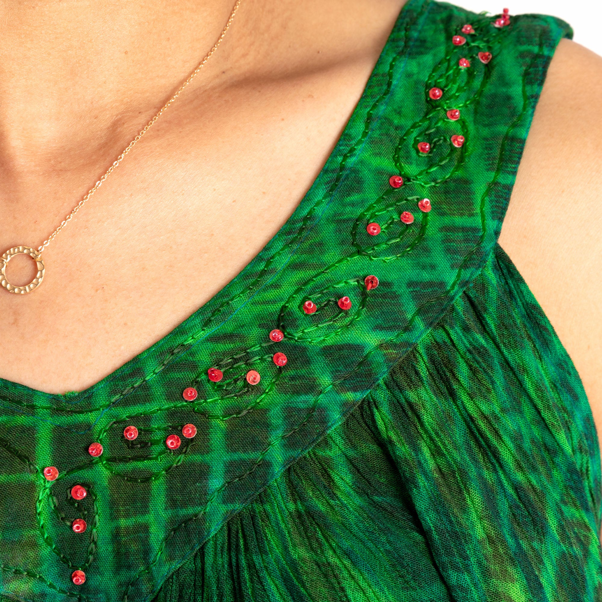 Rainbow Bright Hand Crafted Sleeveless Top - Image 6