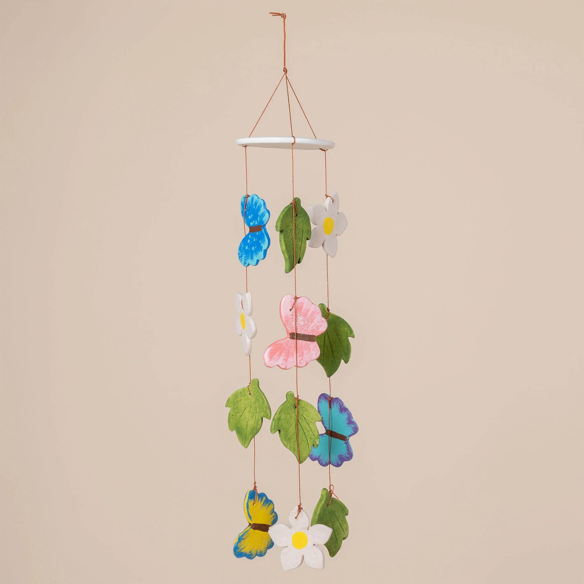 Flying Butterflies Ceramic Wind Chime - Image 2