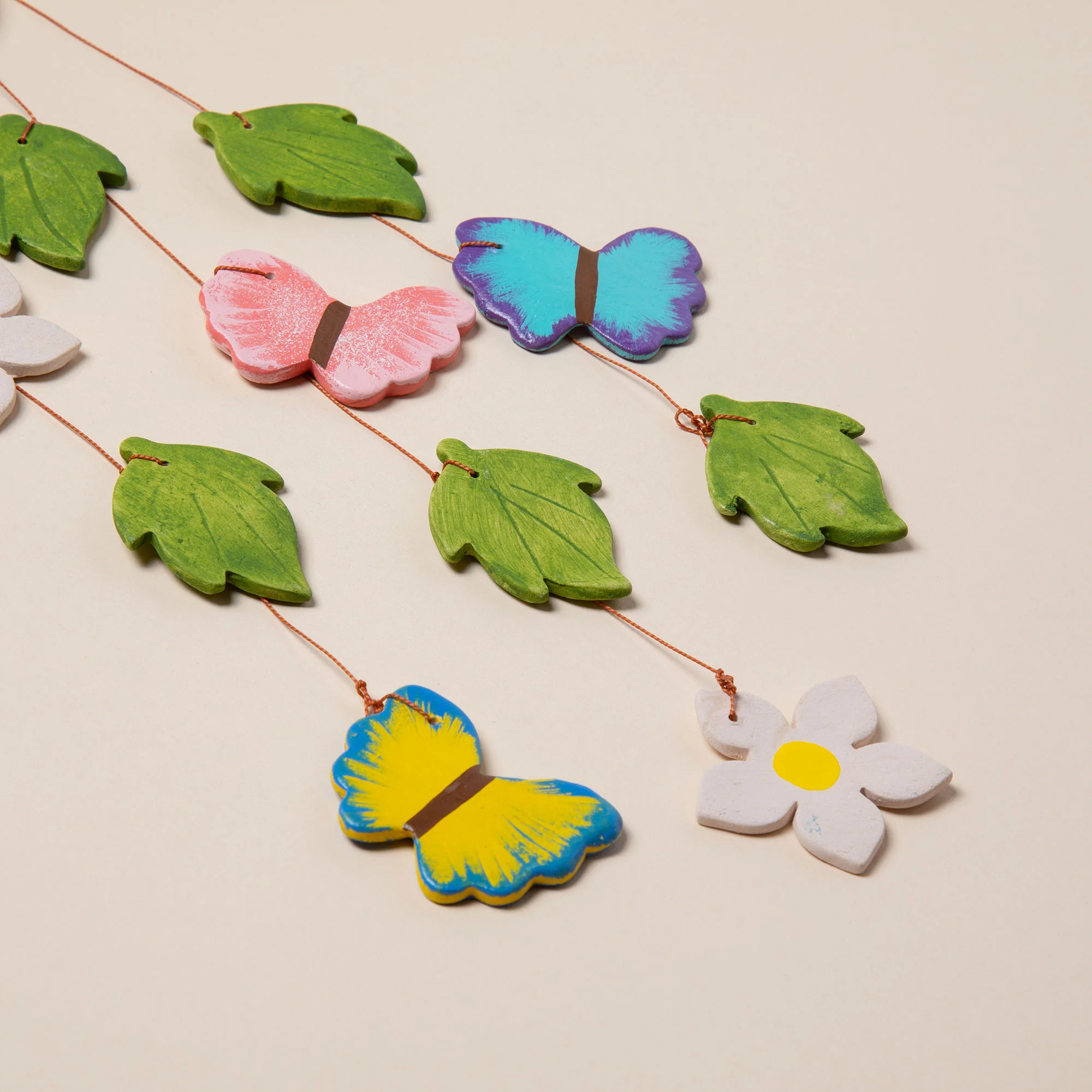 Flying Butterflies Ceramic Wind Chime - Image 3