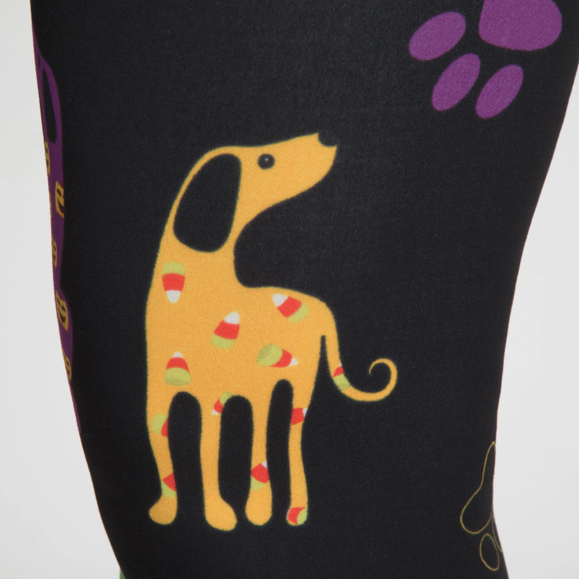 Pawsitively Comfy Halloween Leggings - Image 4