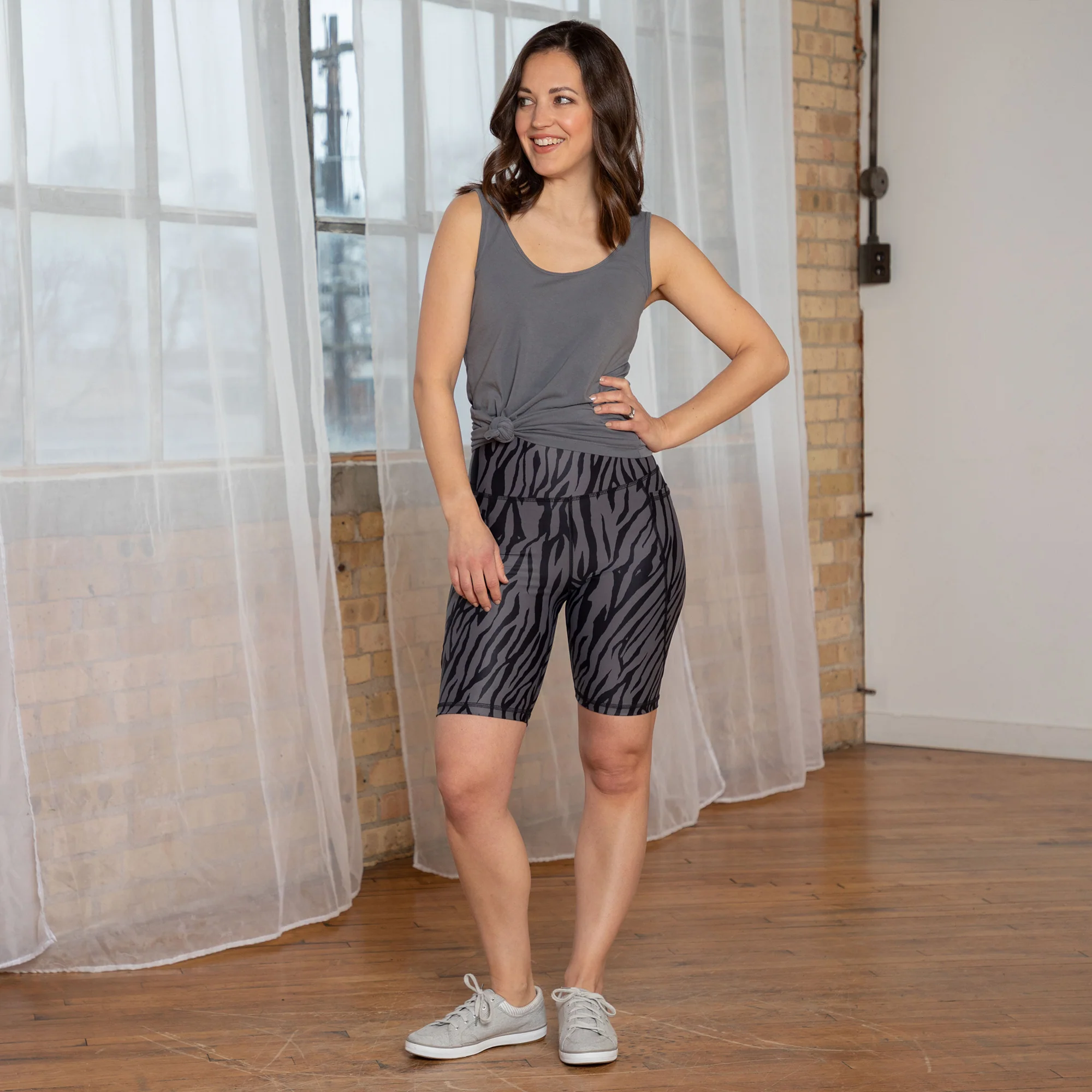 Into the Wild High Waisted Bike Shorts - Image 12