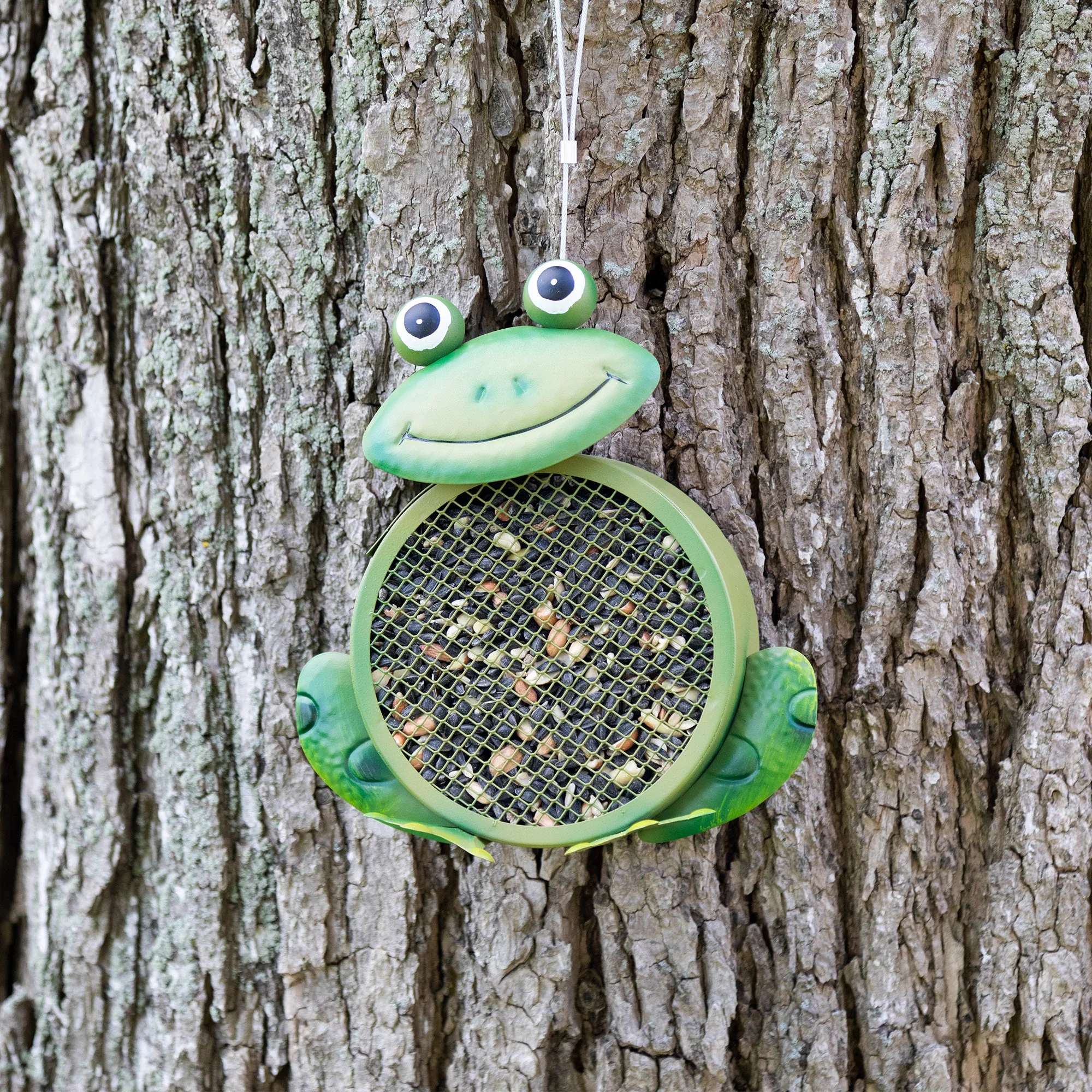 Hanging Mesh Frog Bird Feeder - Image 7