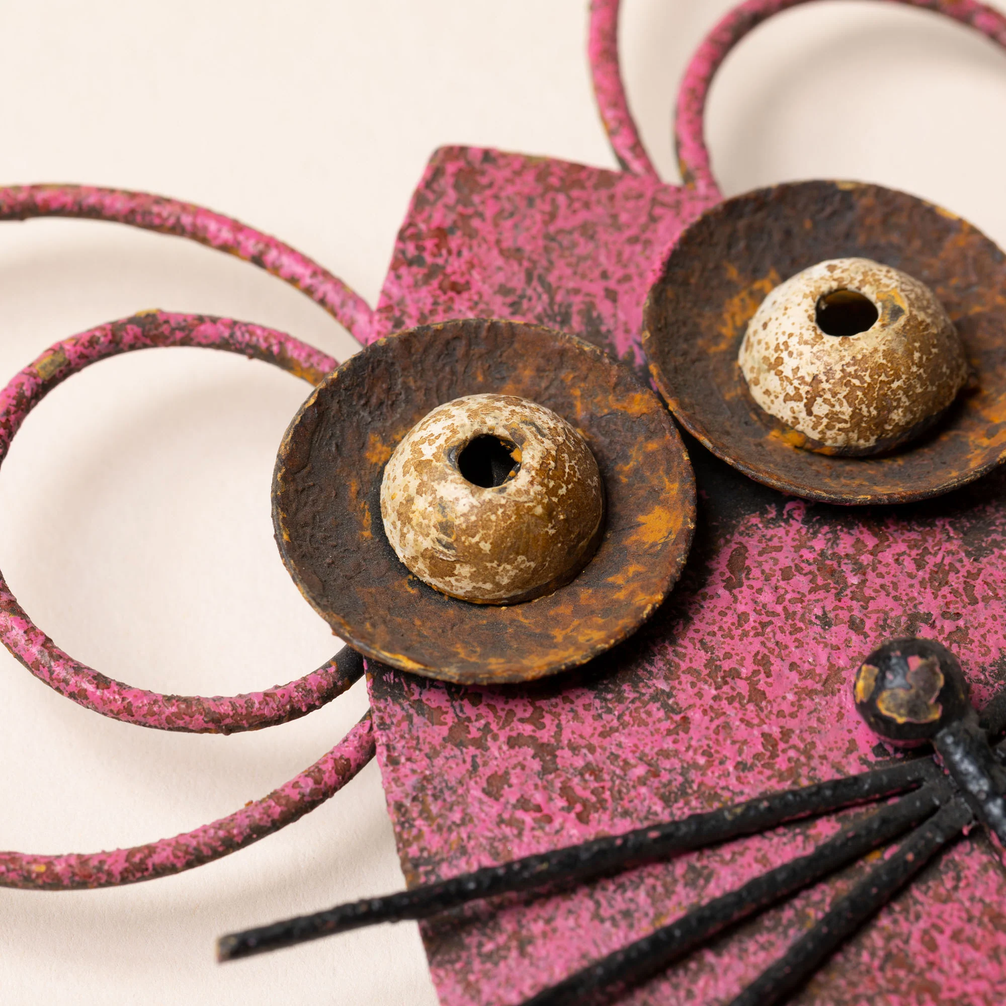 Handcrafted Metal Mouse Wall Hook - Image 5