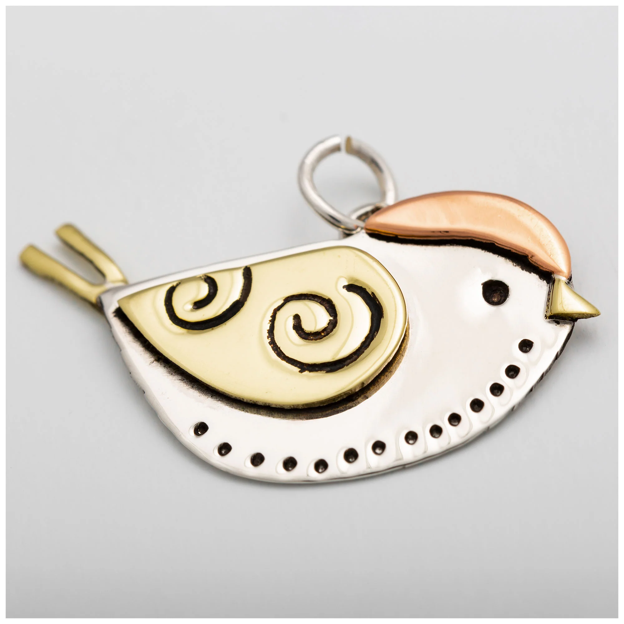 Sweet Bird Mixed Metal Necklace - Image 3