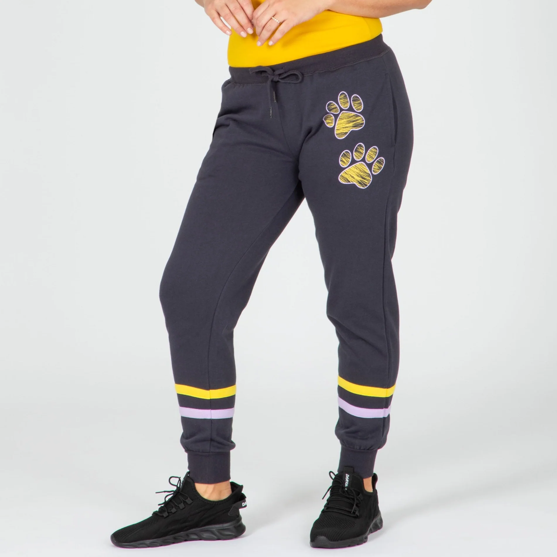 Paw Print Athletic Stripe Sweatpants - Image 5
