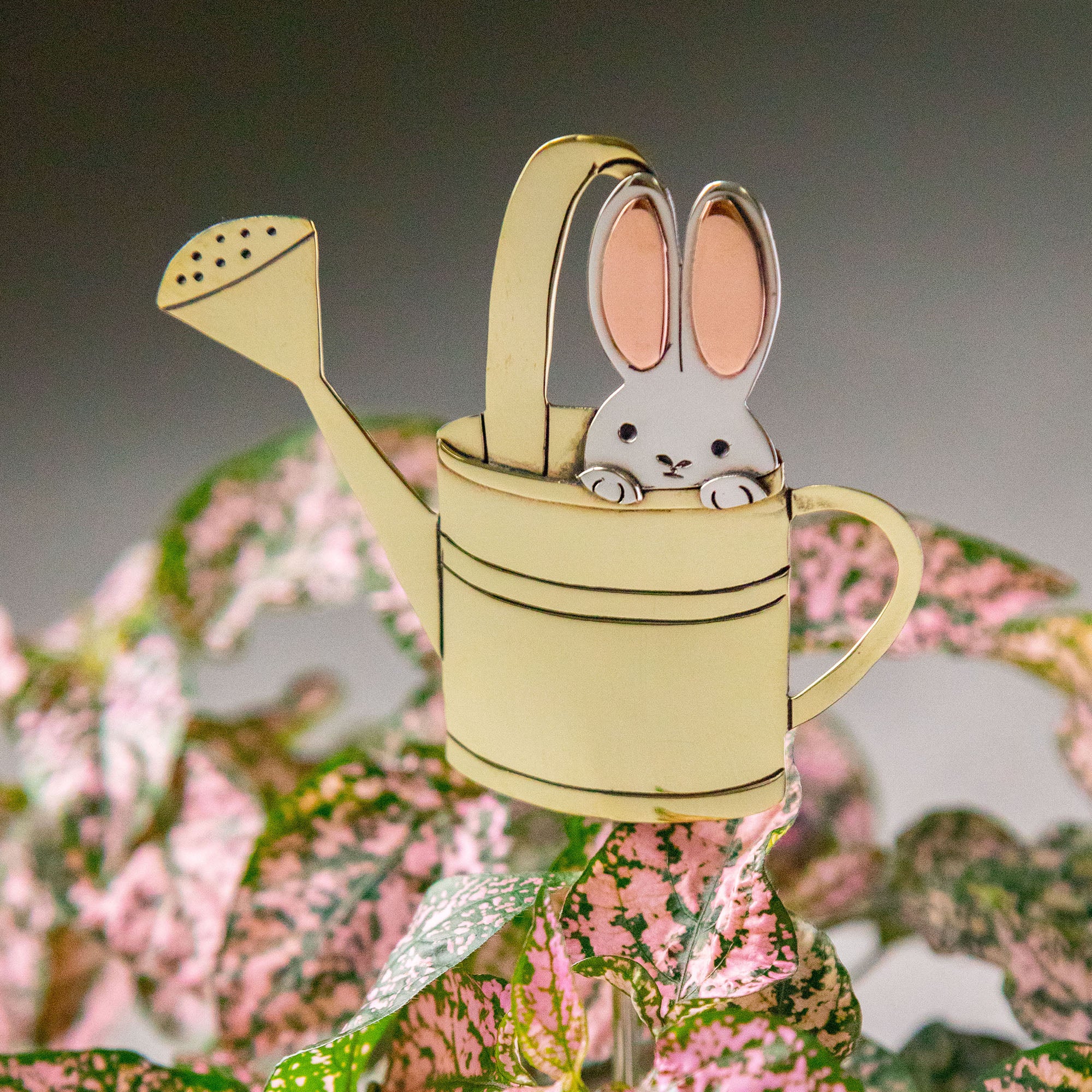 Sweet Bunnies Mixed Metal Plant Stake - Image 2