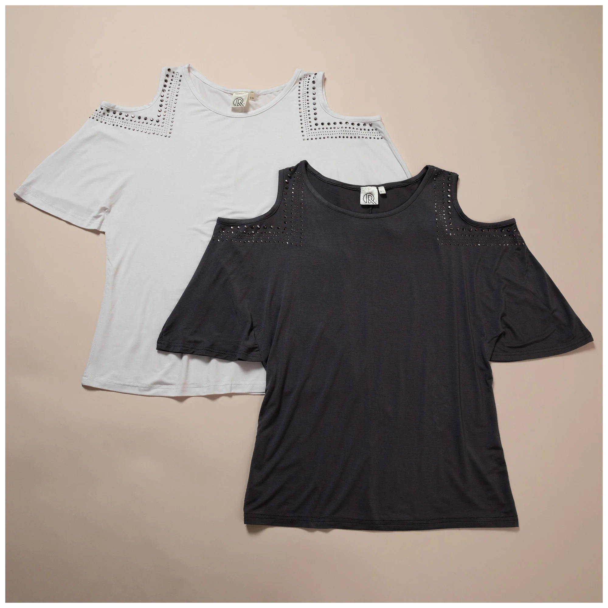 Cold Shoulder Rhinestone Top - Image 13