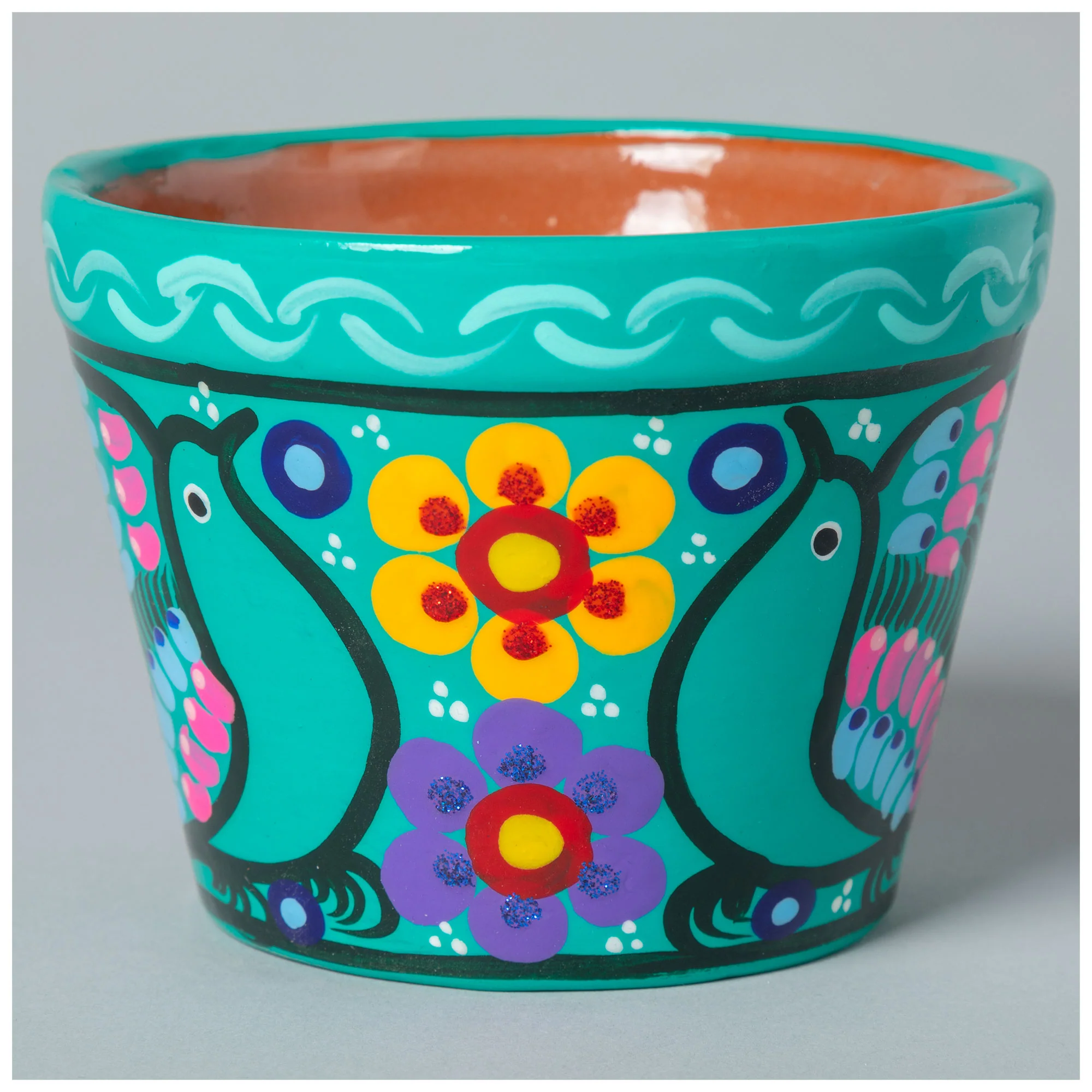 Fiesta Hand Painted Small Ceramic Planter - Image 10
