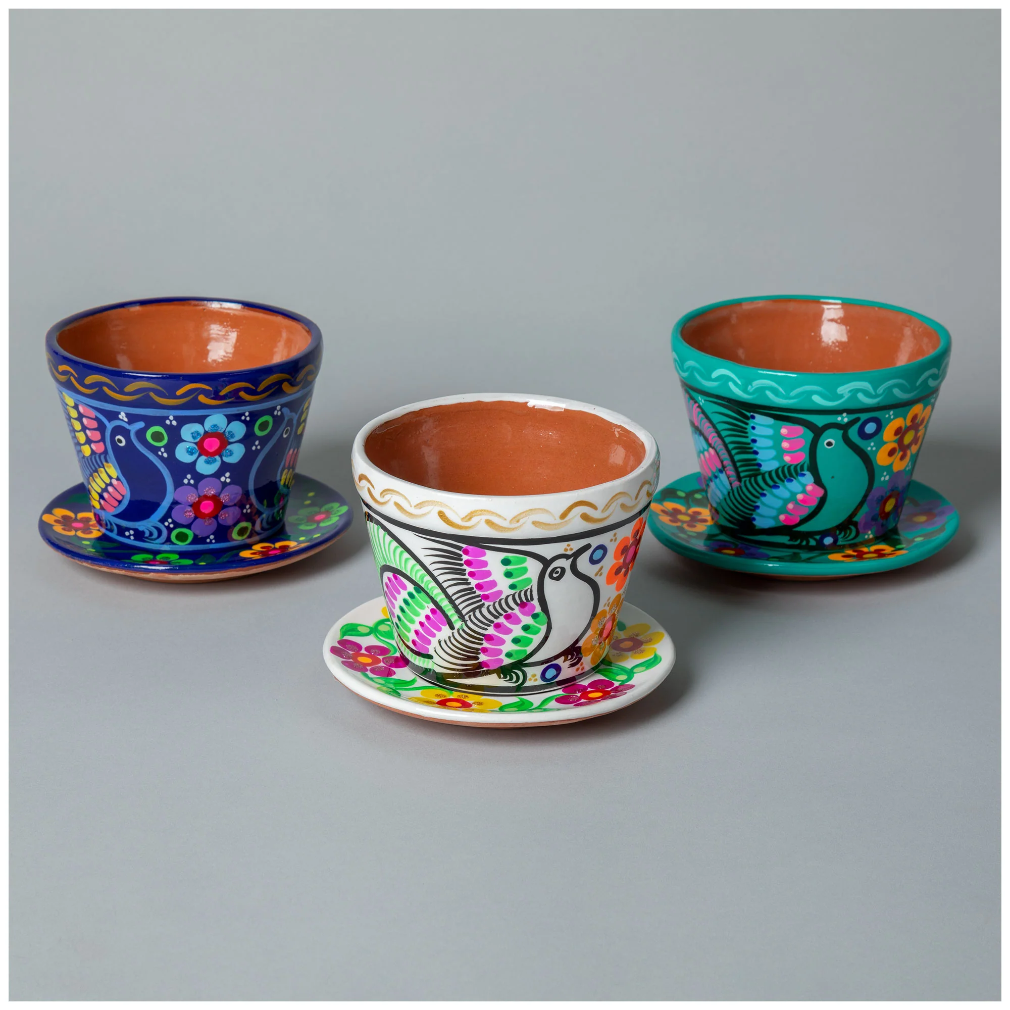 Fiesta Hand Painted Small Ceramic Planter - Image 2
