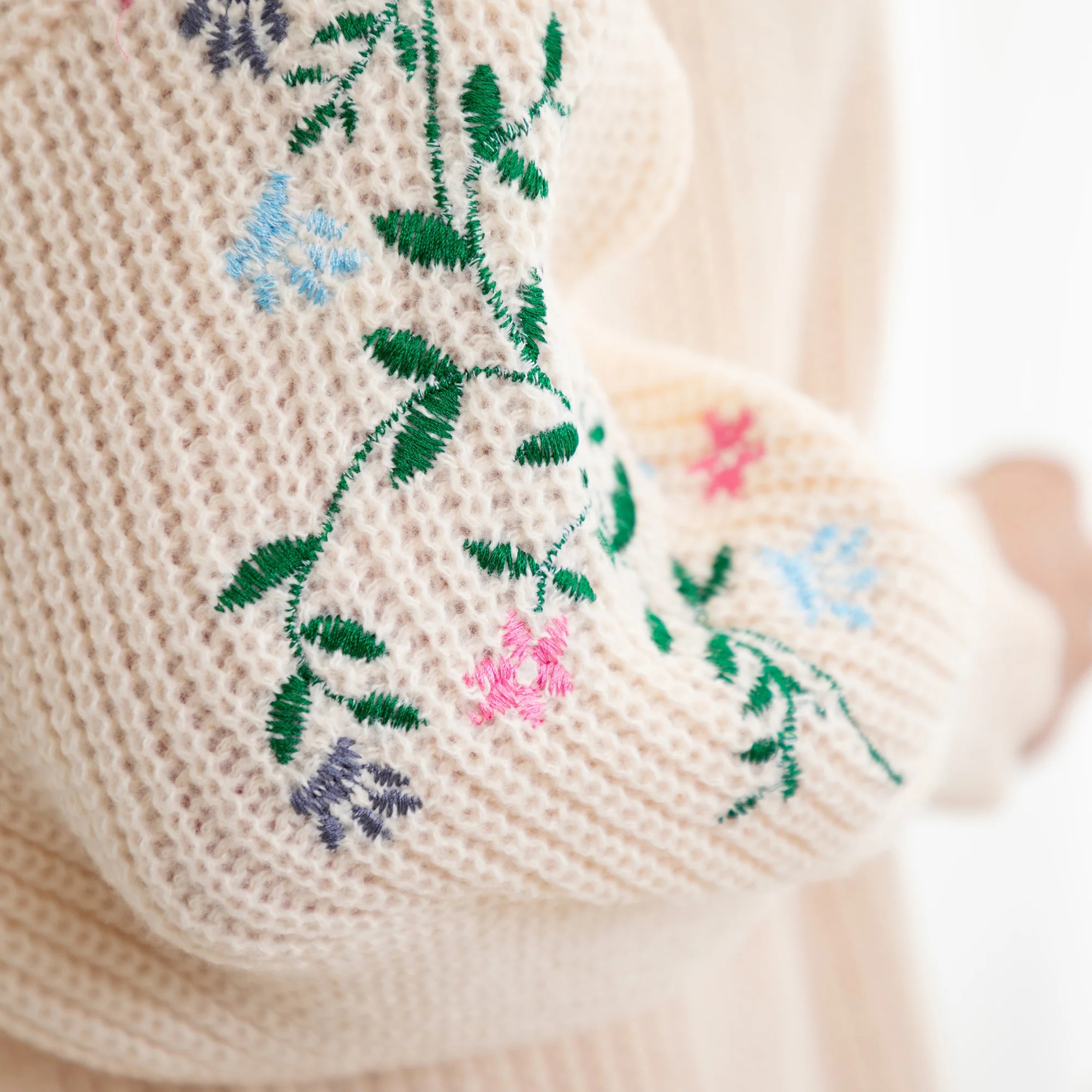 Paw Floral Vine Accented Cardigan - Image 3