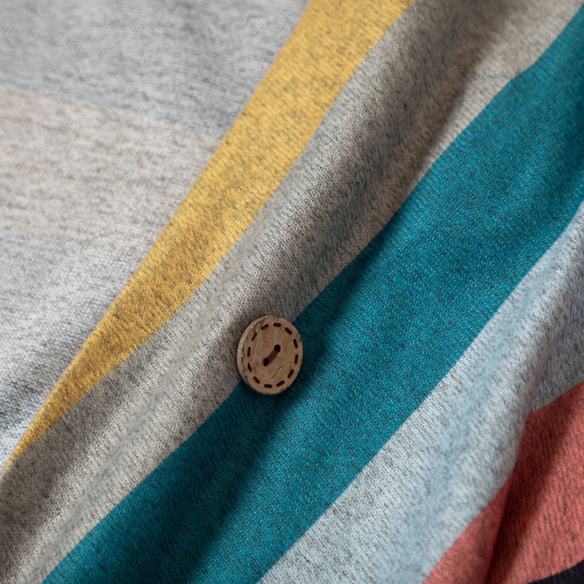 Colorful Stripes Open Cardigan - Image 4