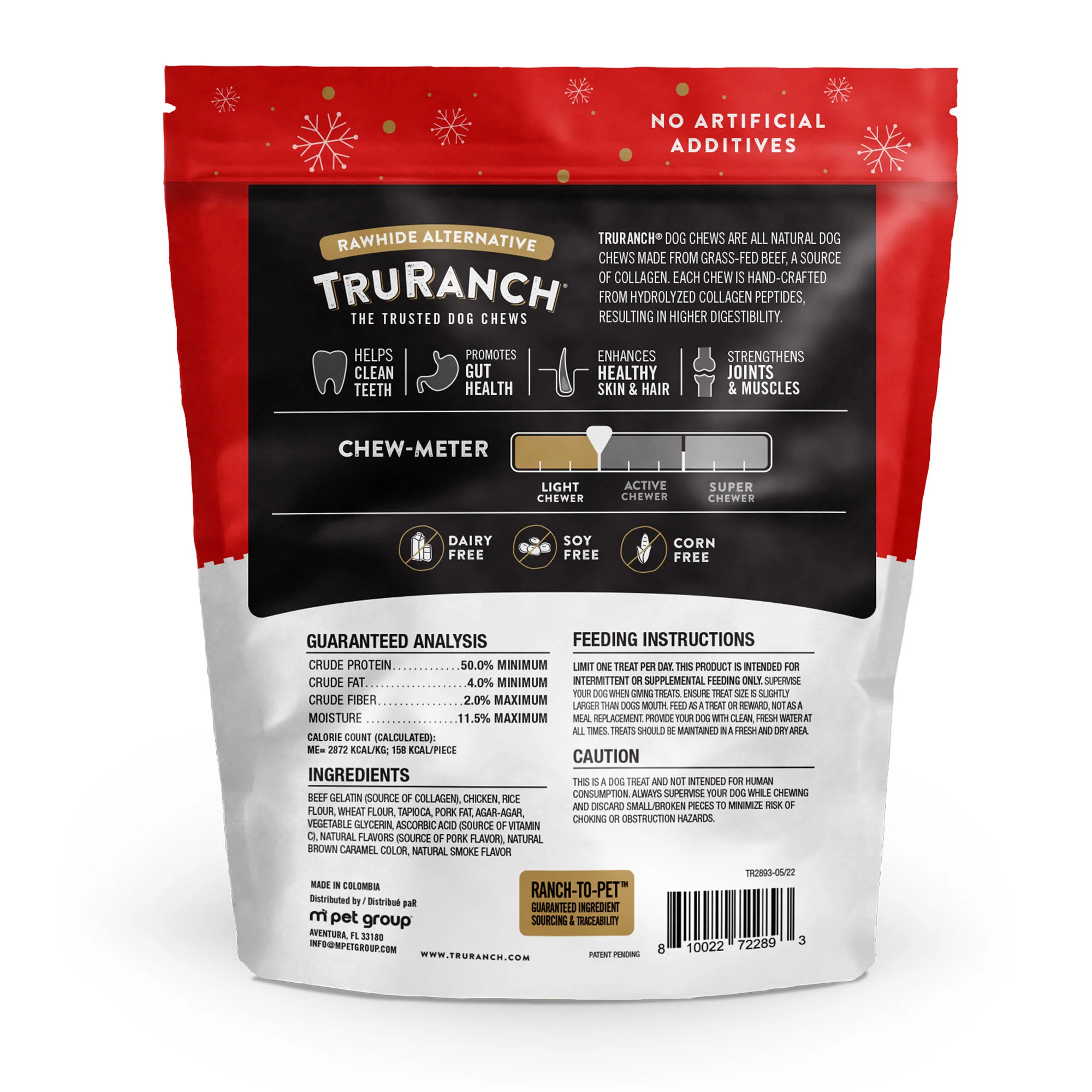 TruRanch&reg; Collagen Honey Baked Ham Bone Dog Chews - 2 Pack - Image 2