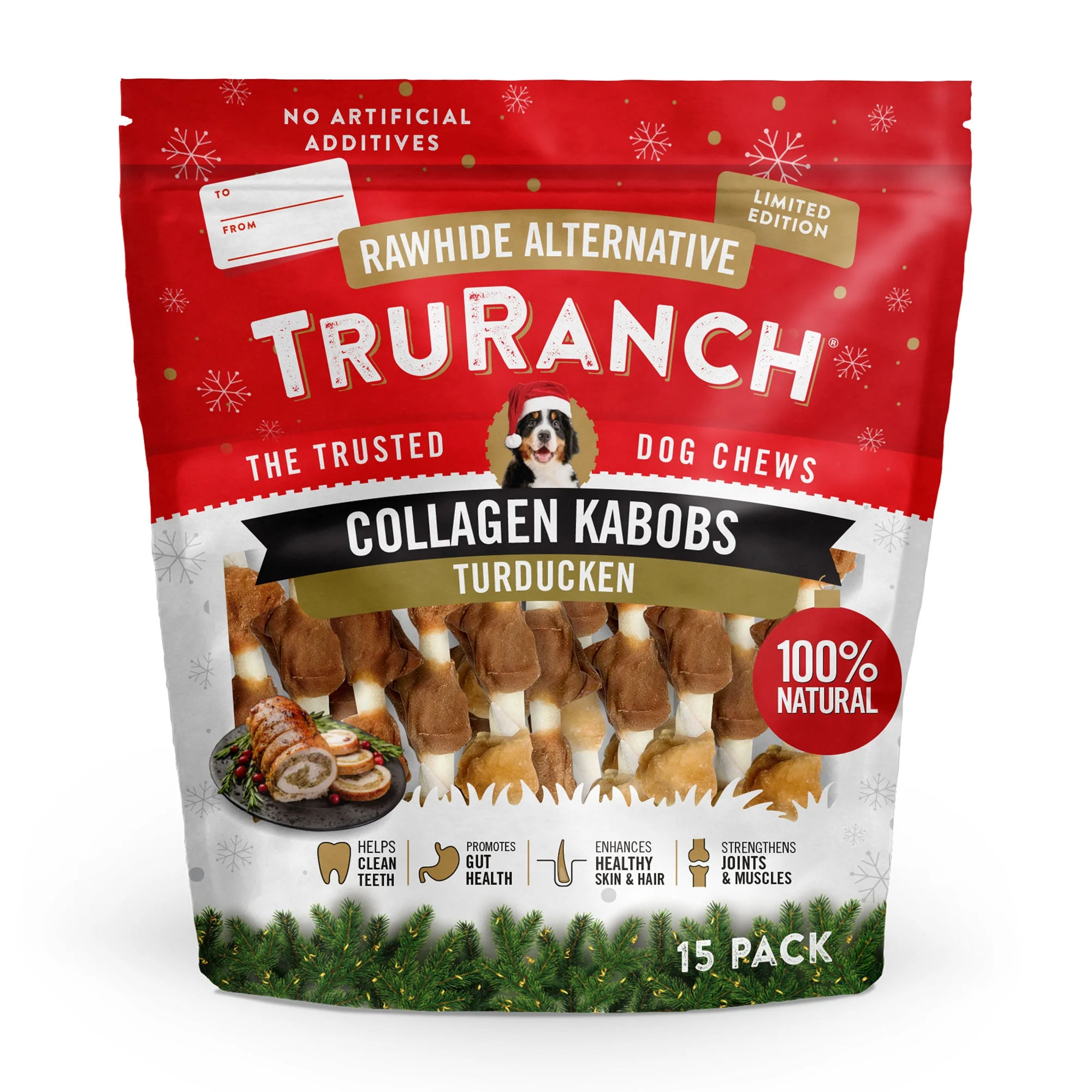 TruRanch® Collagen Turkey Duck Chicken Kabob Dog Chews - Image 3
