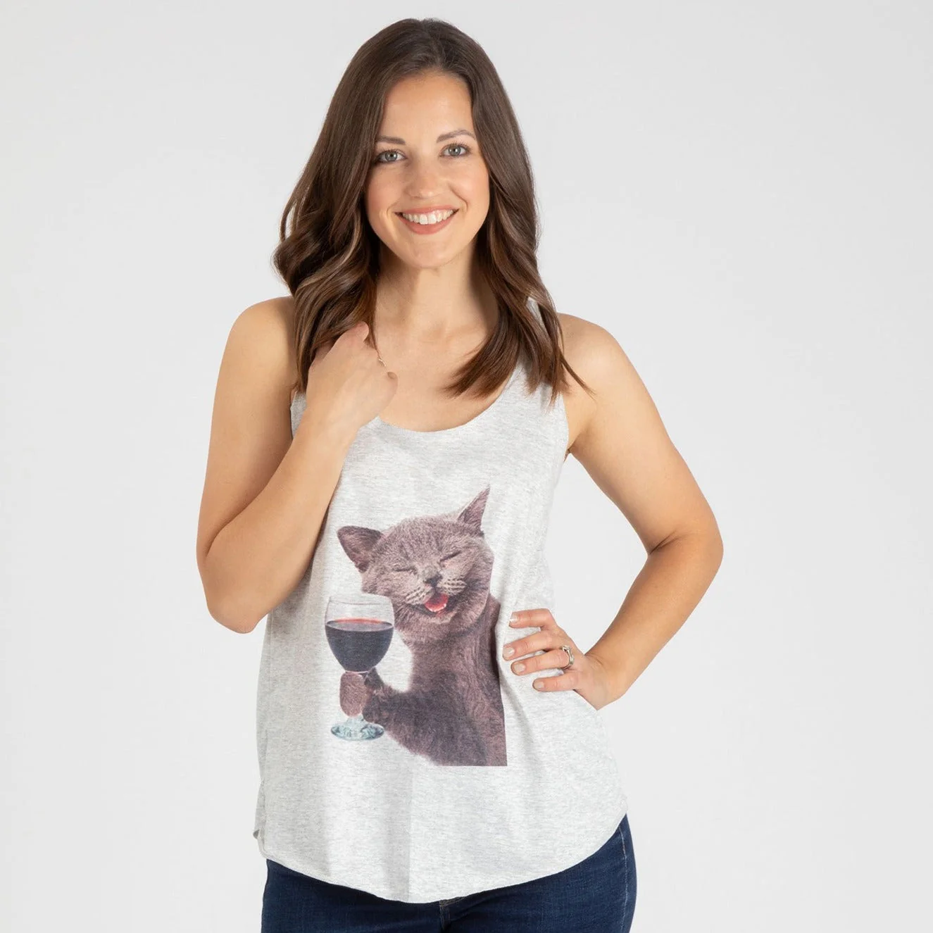 Cat Happy Hour Tank Top - Image 5
