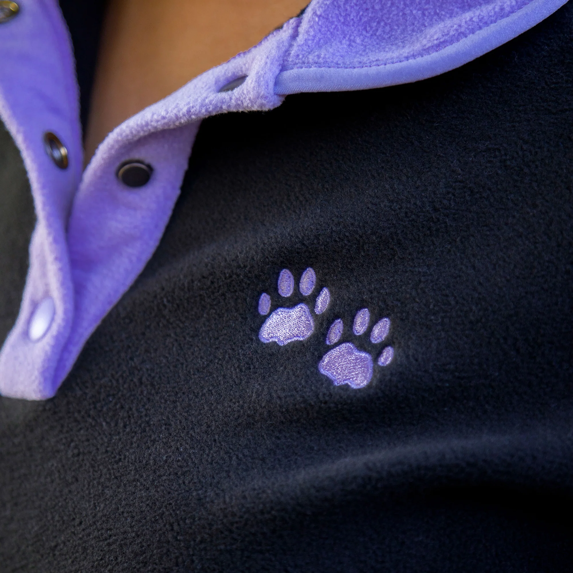 Paw Print Cadet Snap Fleece Pullover - Image 10