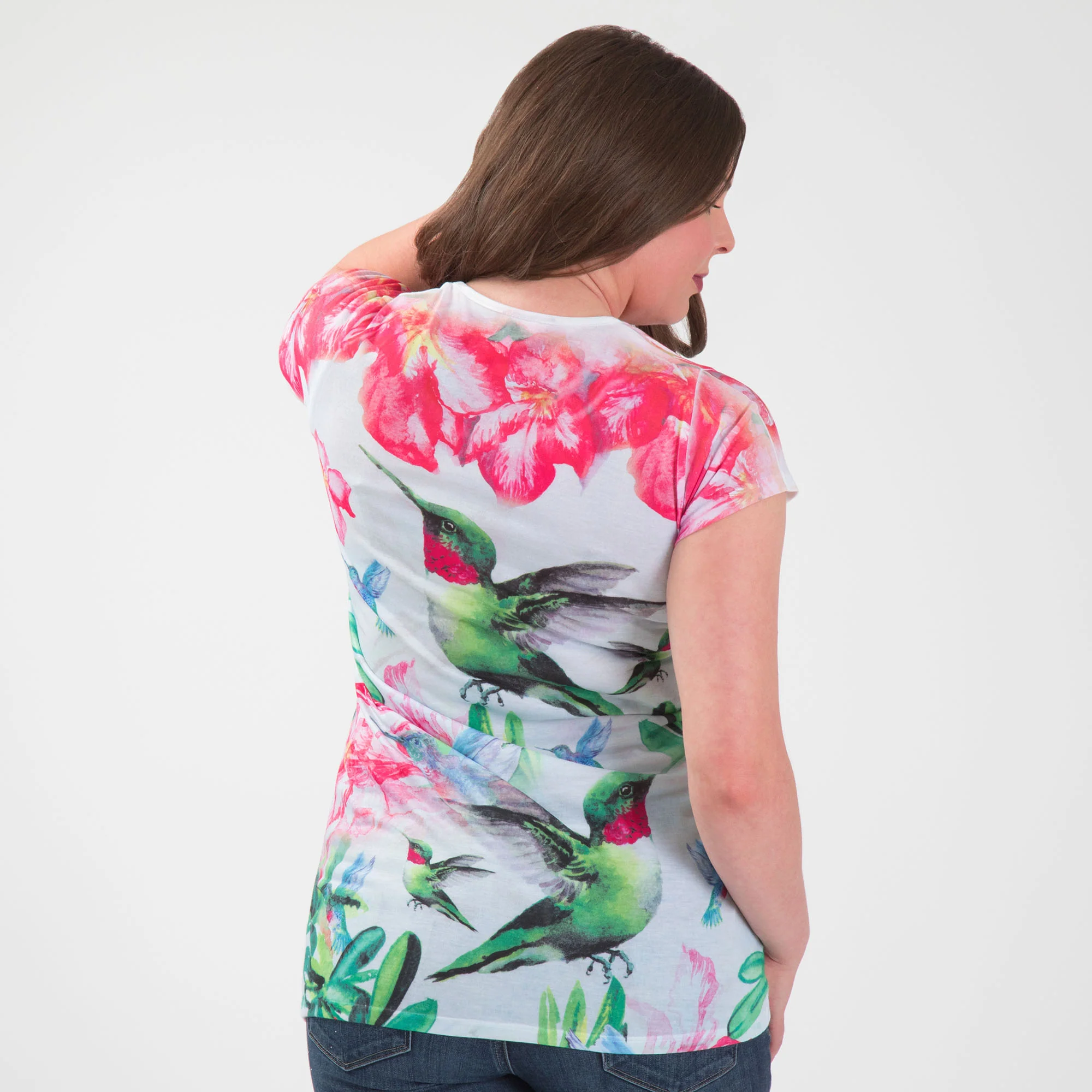 Blissful Hummingbird Short Sleeve Tee - Image 2