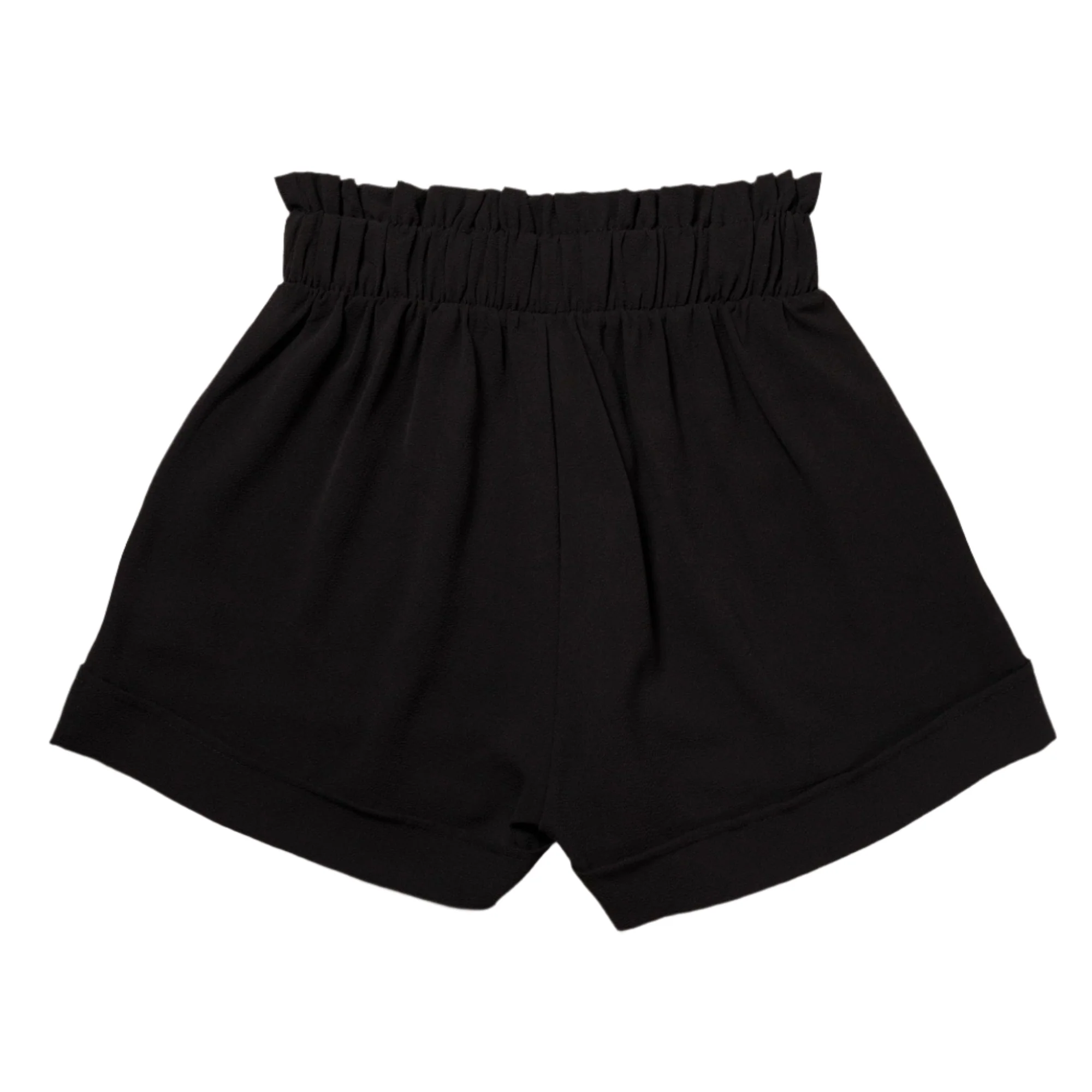 High-Waist Ruffle Top Cuff Shorts - Image 5