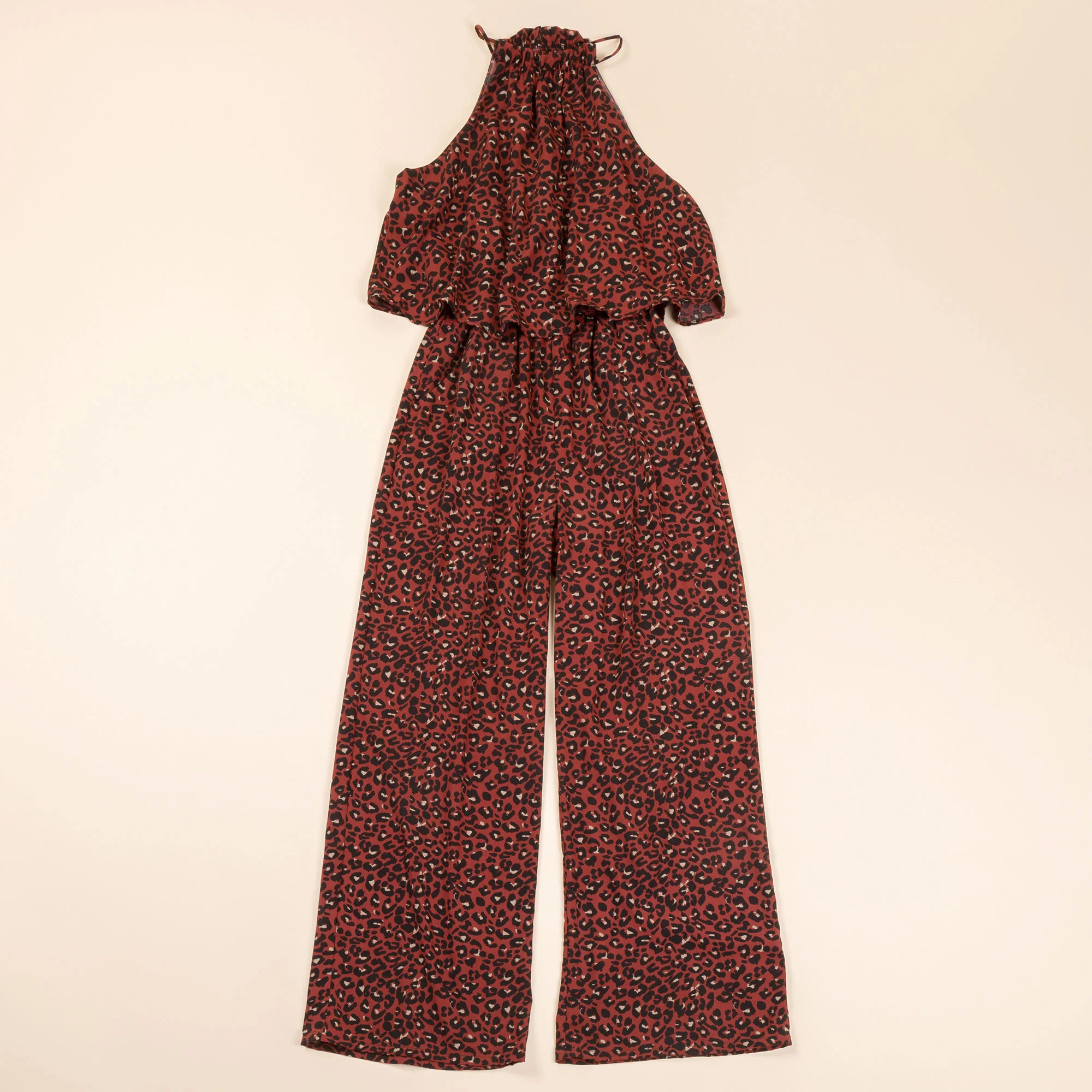 Cheetah Print High Neck Jumpsuit - Image 5