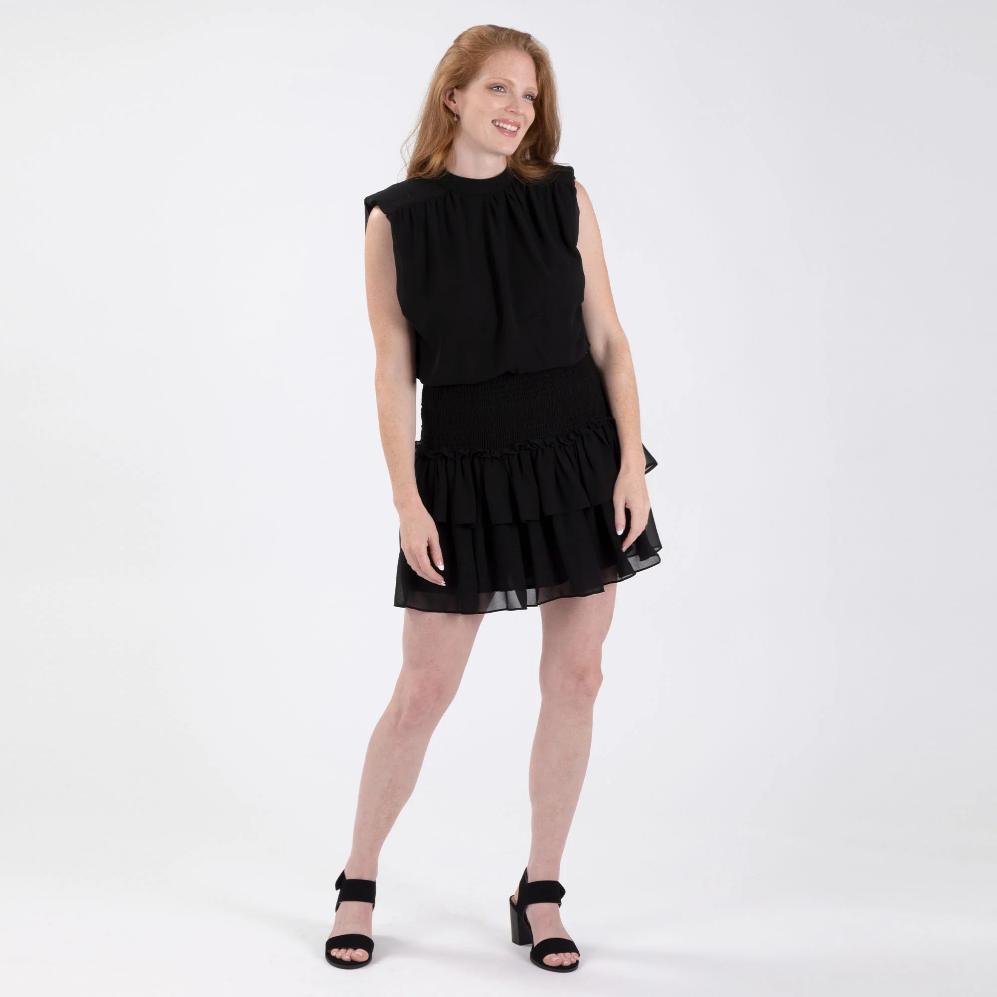 Sleeveless Smocked Mini Dress - Image 2