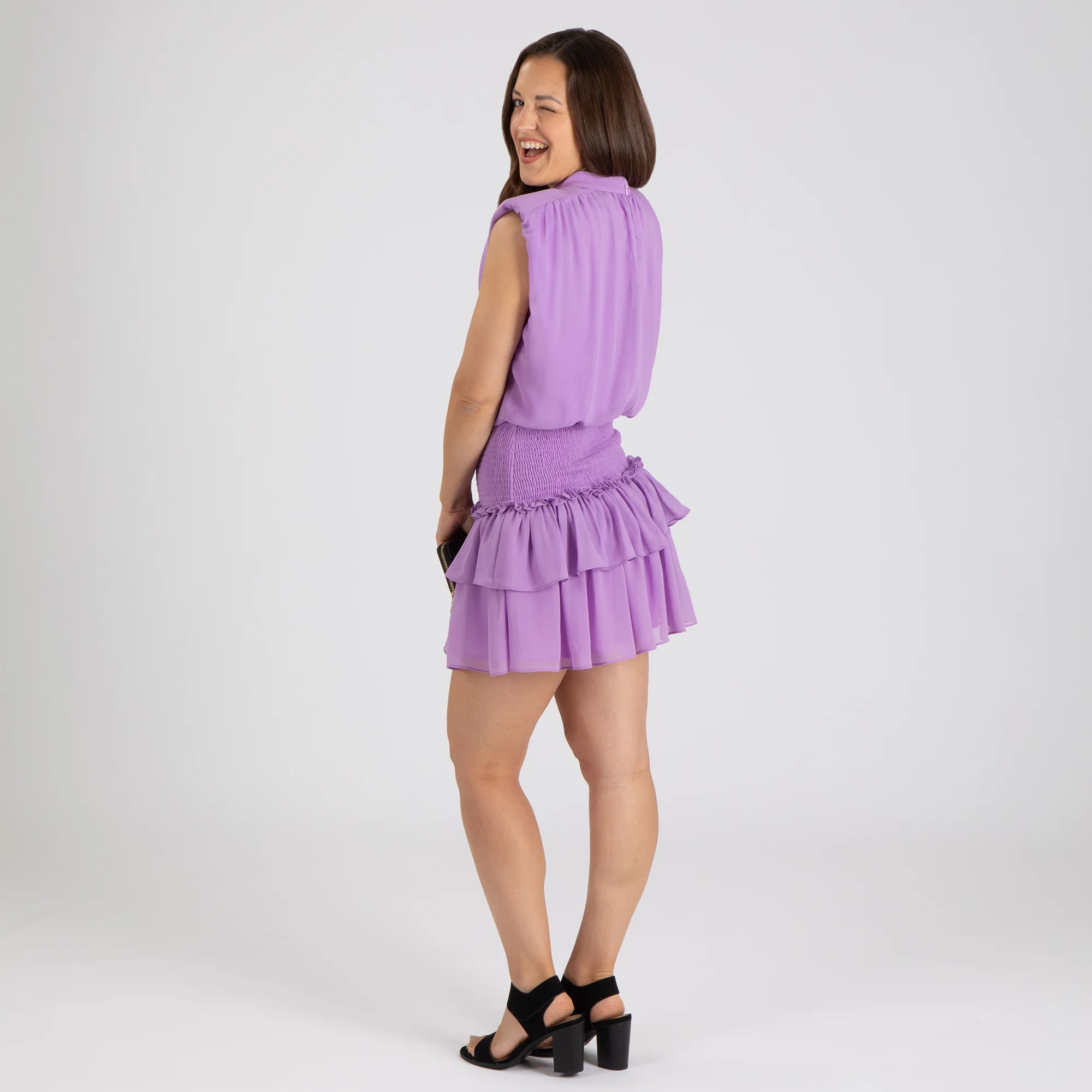 Sleeveless Smocked Mini Dress - Image 7