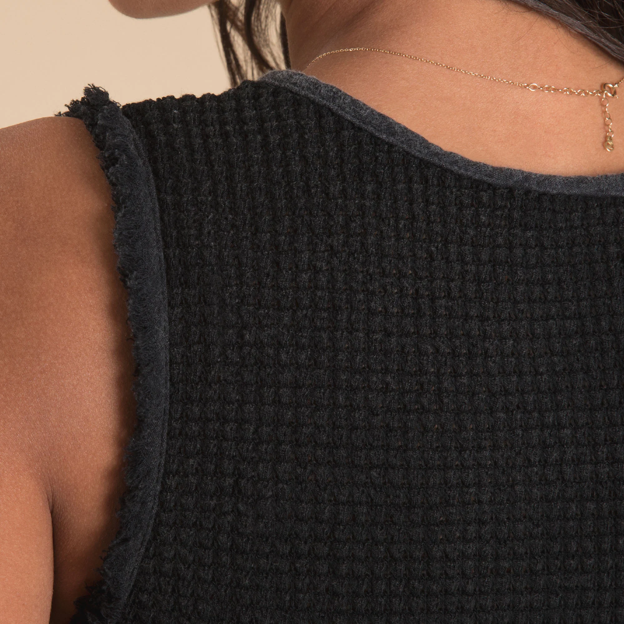 Ribbed Babydoll V-Neck Tank - Image 3