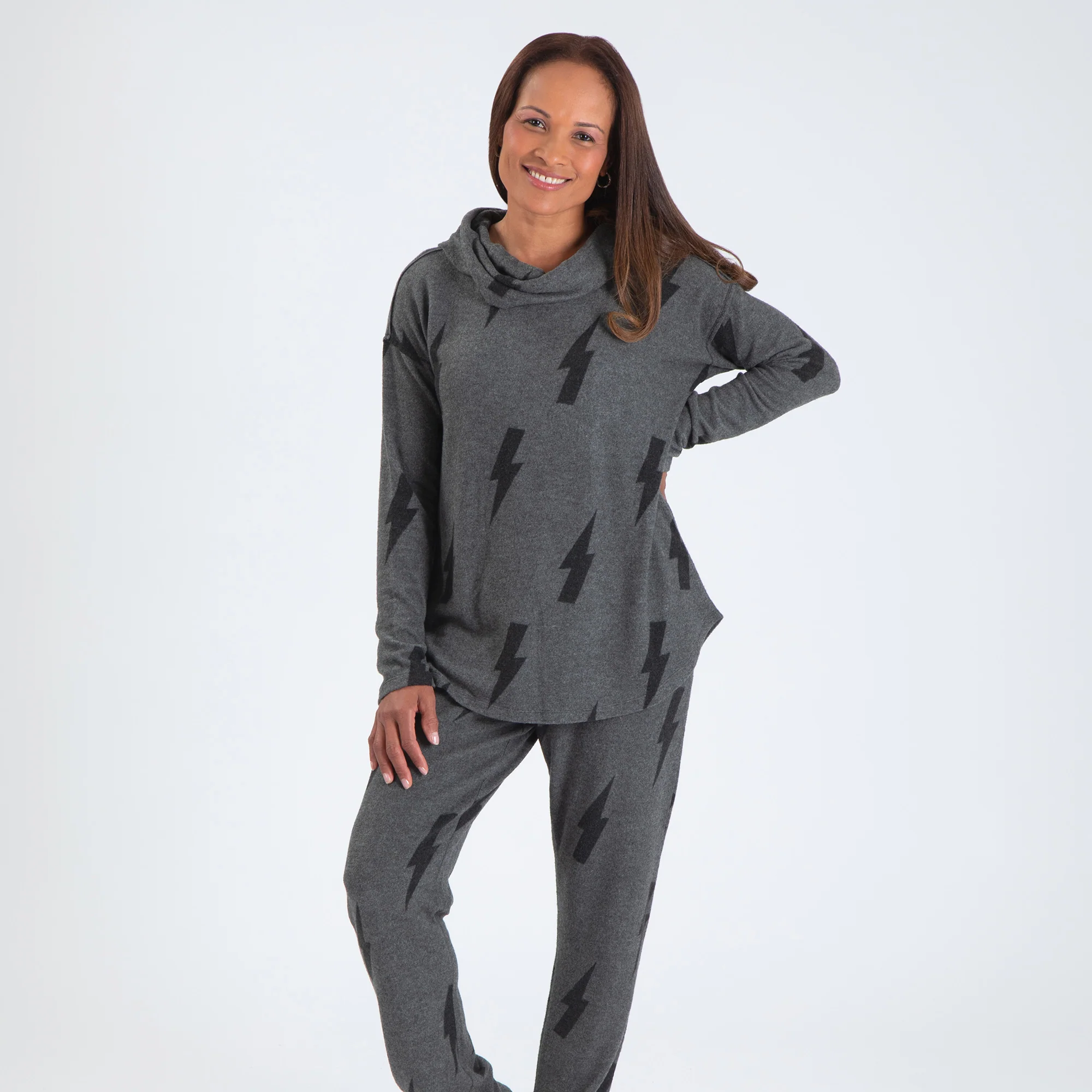 Lightning Bolt Cowl Neck Sweater - Image 5