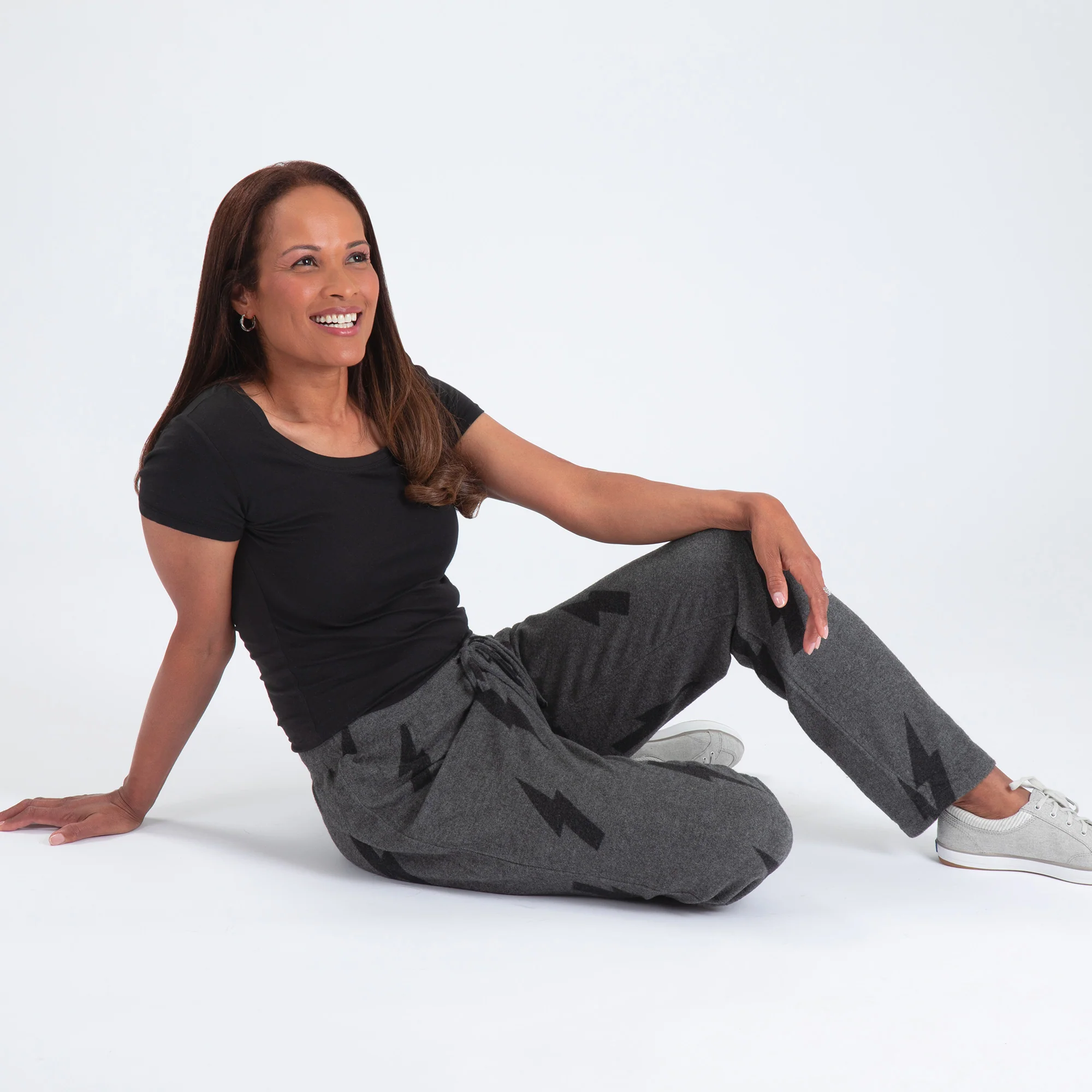 Lightning Bolt Hacci Drawstring Pants - Image 5