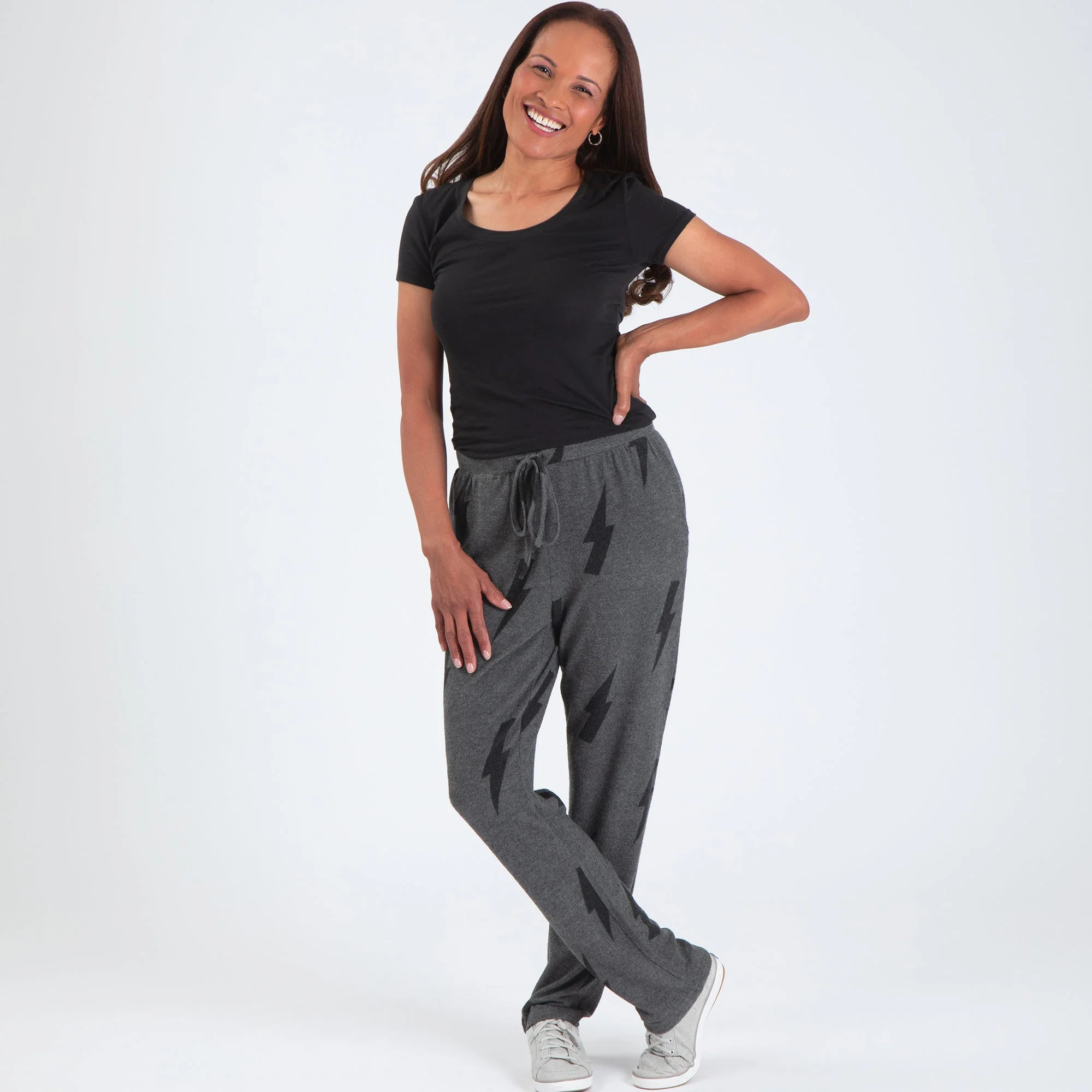 Lightning Bolt Hacci Drawstring Pants - Image 6