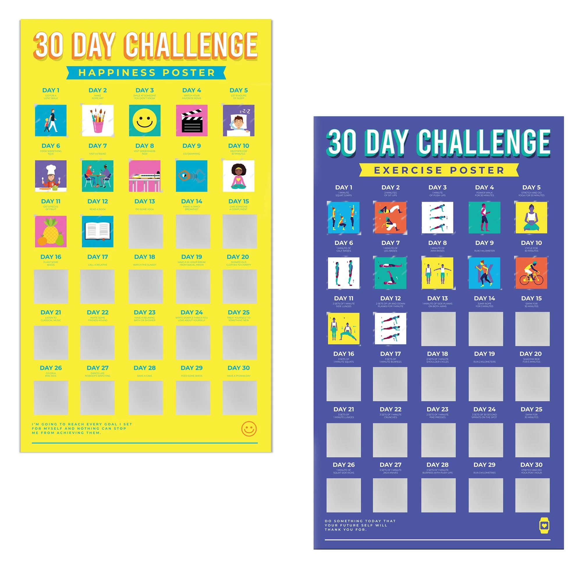 Thirty Day Challenge Scratch Poster - Image 10