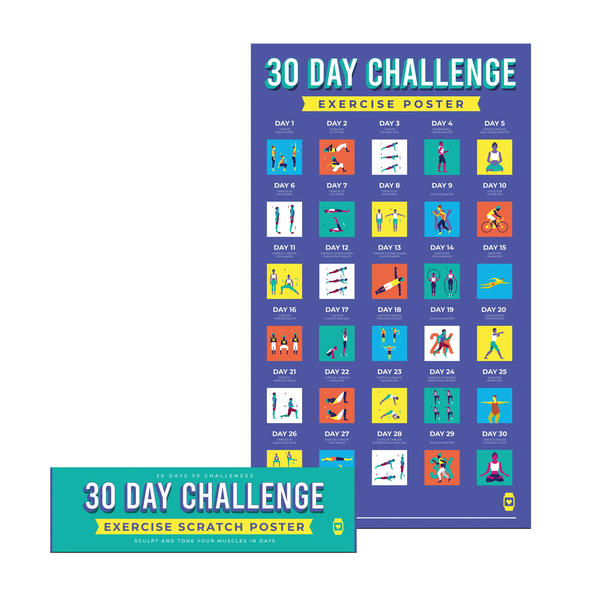 Thirty Day Challenge Scratch Poster - Image 2