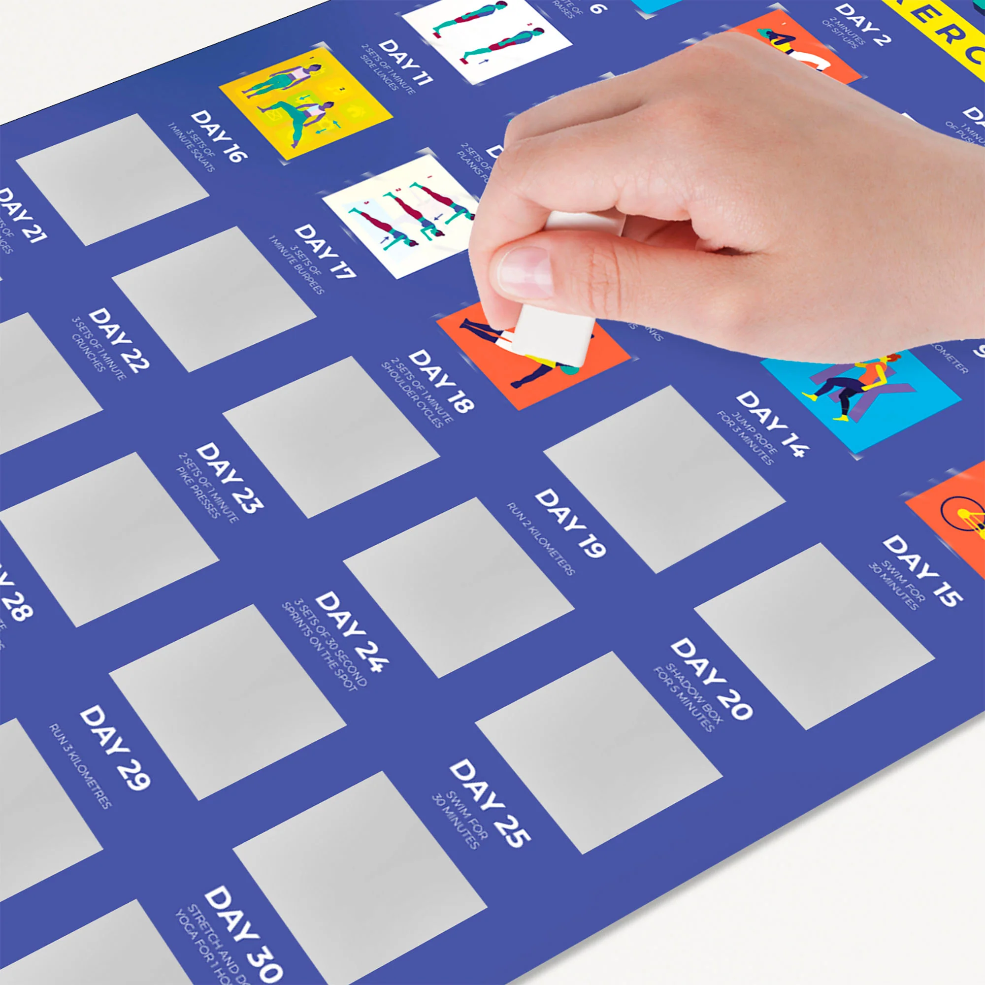 Thirty Day Challenge Scratch Poster - Image 6