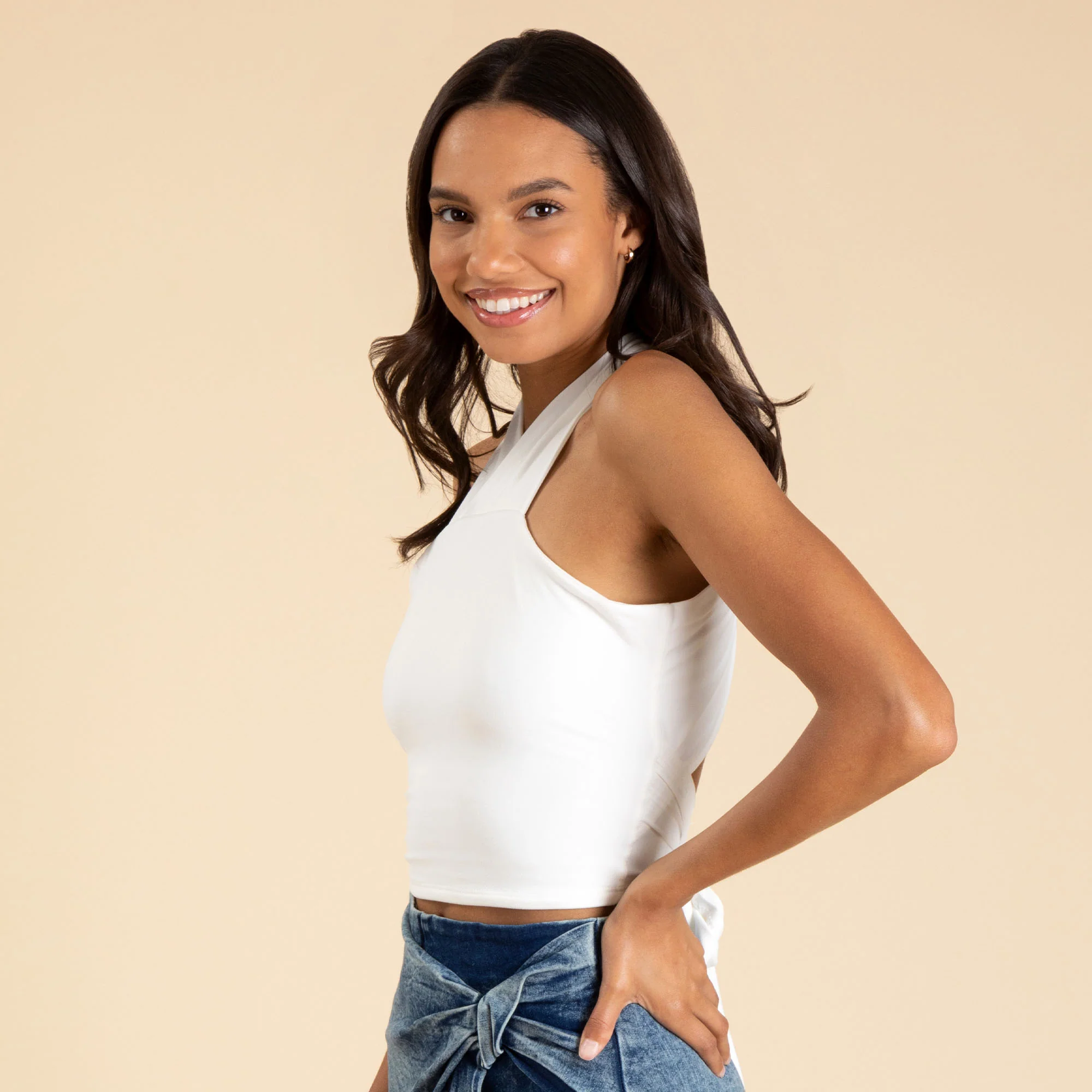 Tie Back Halter Knit Top - Image 4