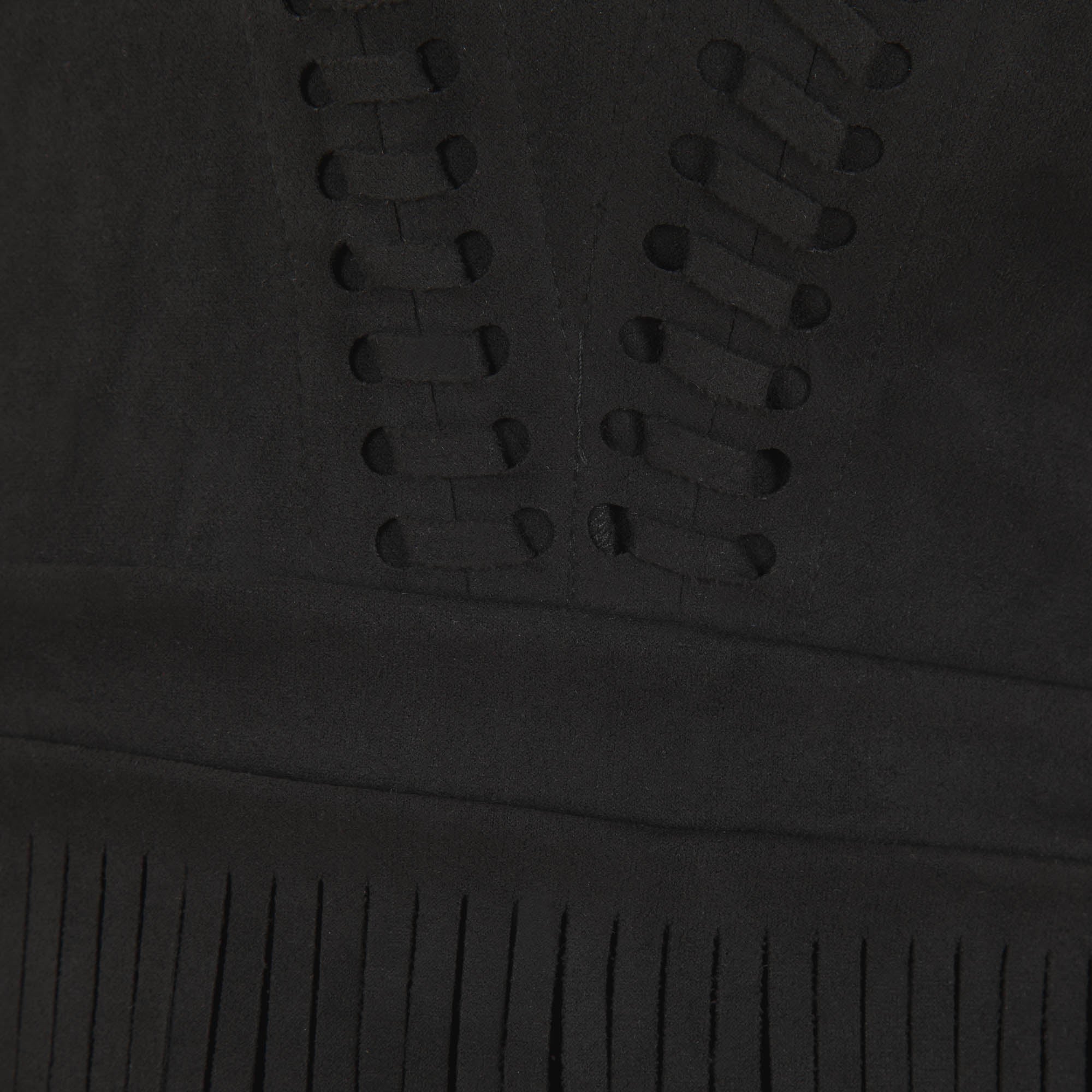 Southern Fringe Faux Suede Dress - Image 6